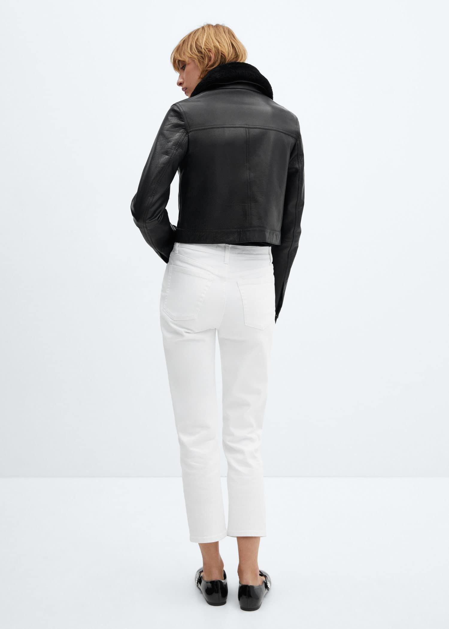 White Slim Cropped Jeans, , large image number 7