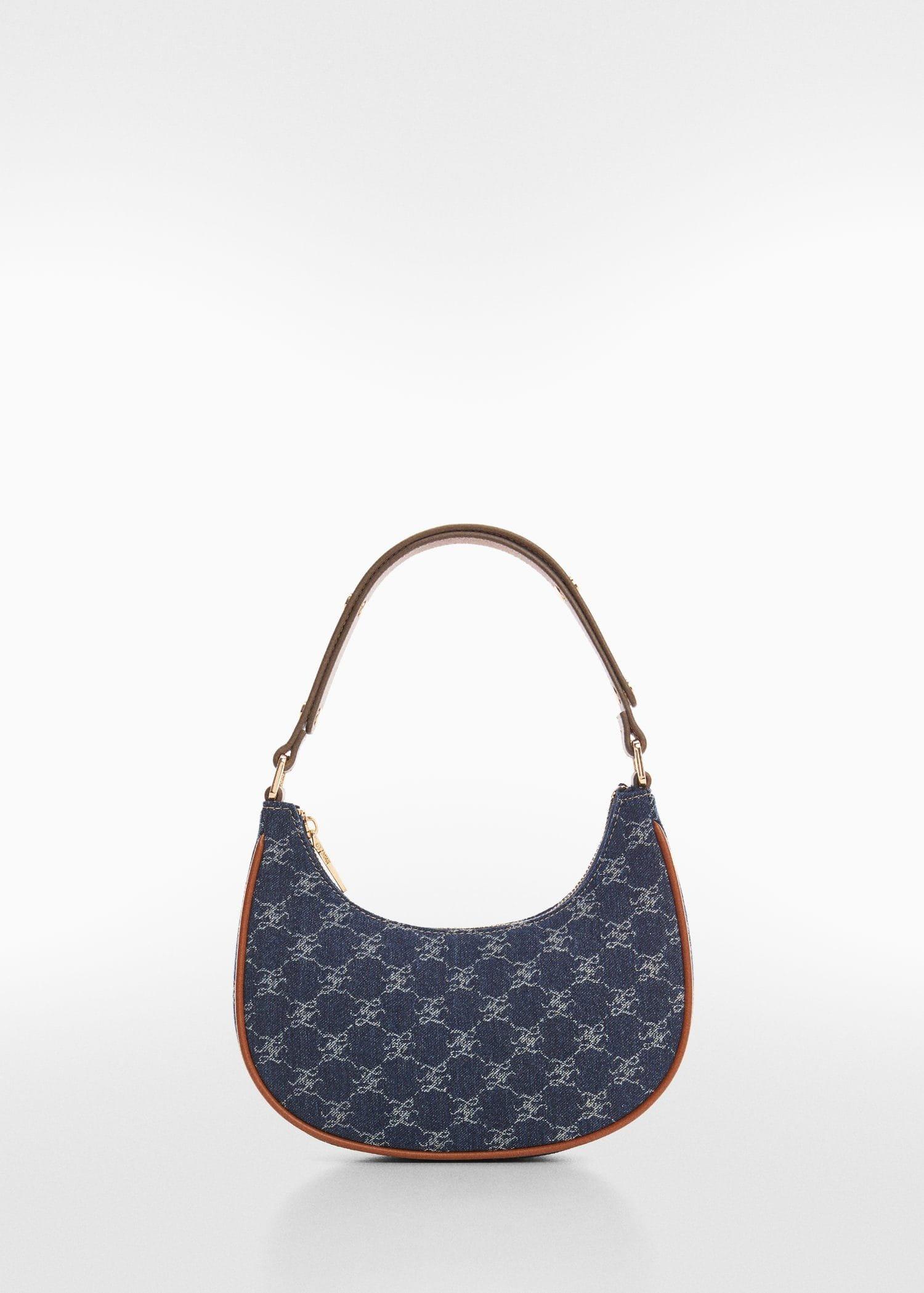 Blue Jacquard Shoulder Bag, , large image number 1