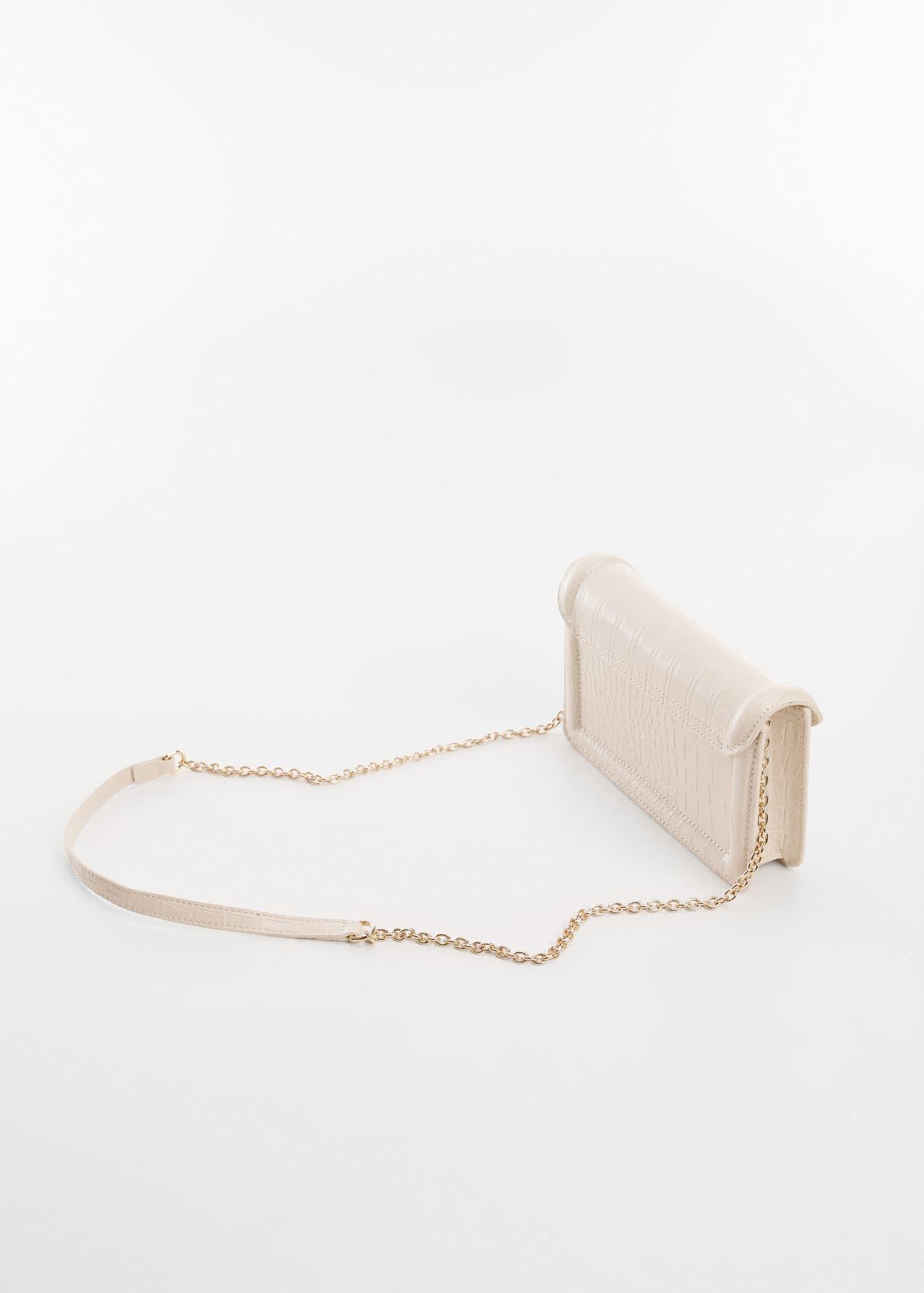 Mango - Cream Flap Chain Bag