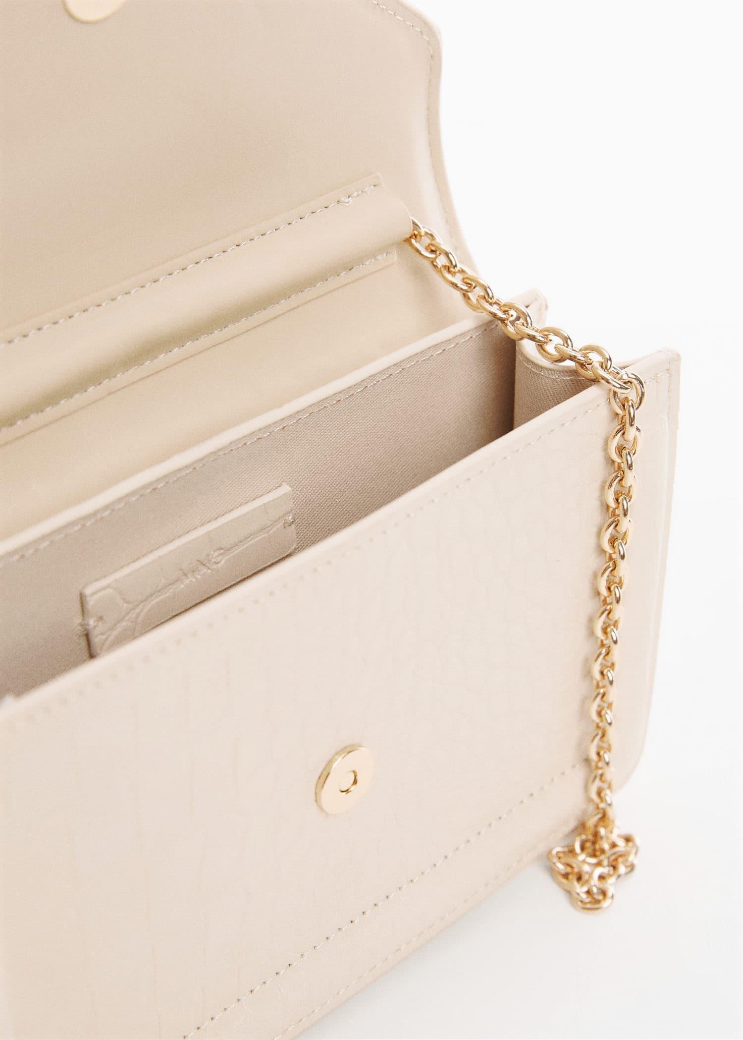 Cream Flap Chain Bag, , large image number 2