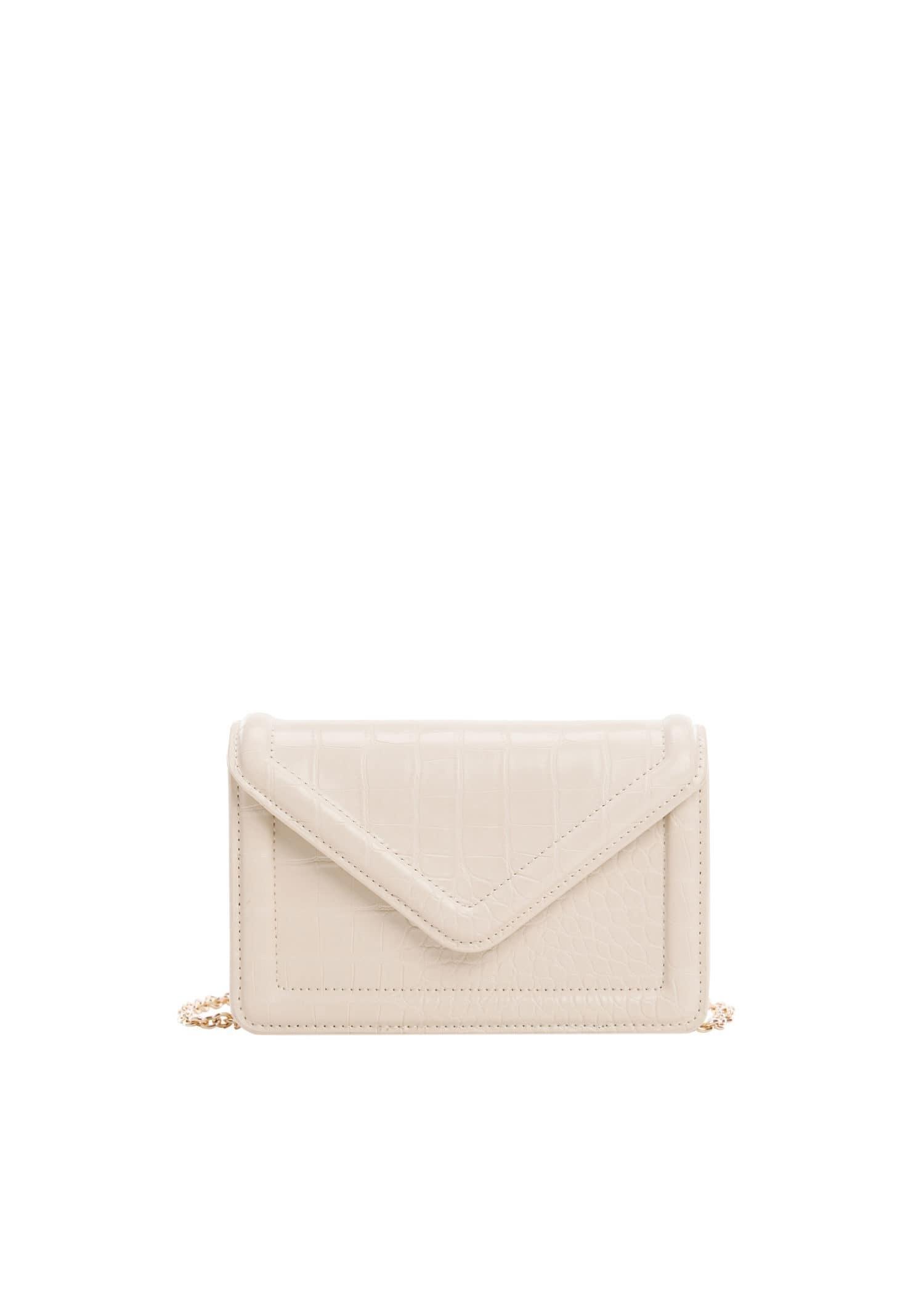 Cream Flap Chain Bag, , large image number 3