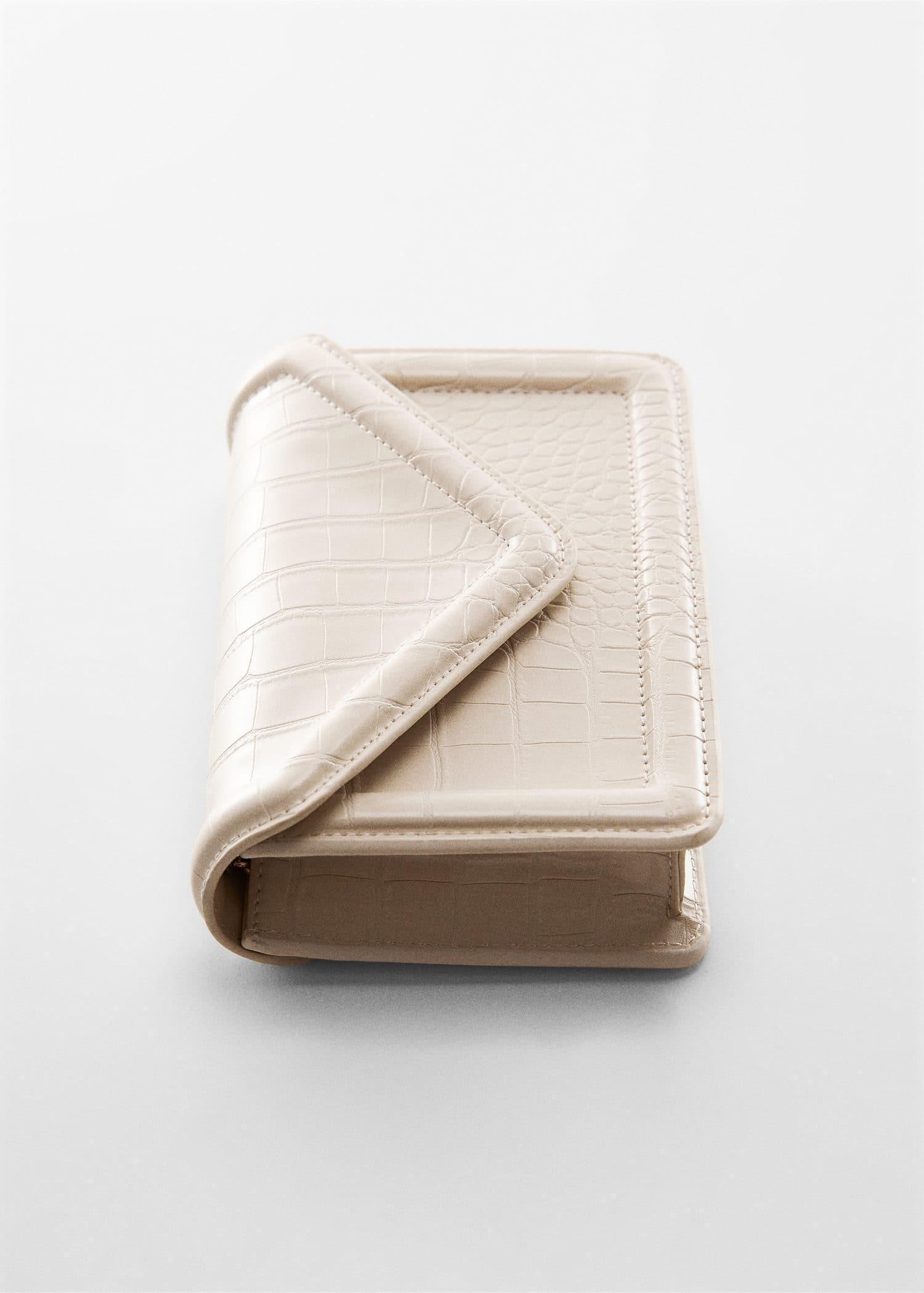 Cream Flap Chain Bag, , large image number 4