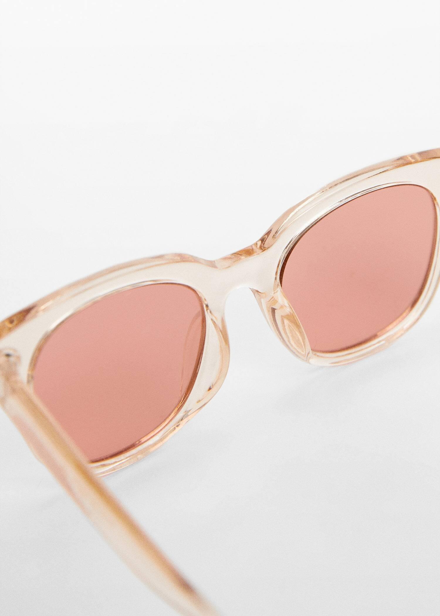 Mango - Pink Acetate Frame Sunglasses, kids Girls