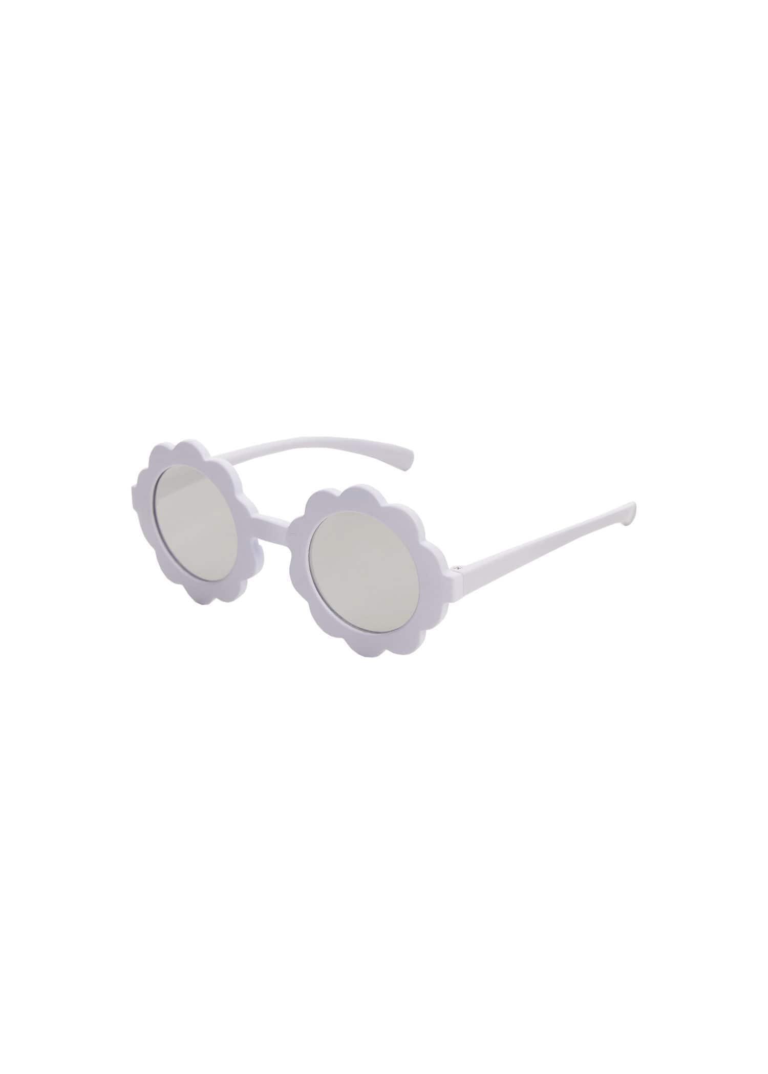 Mango - Purple Lt-Pastel Flower Sunglasses, Kids Girls