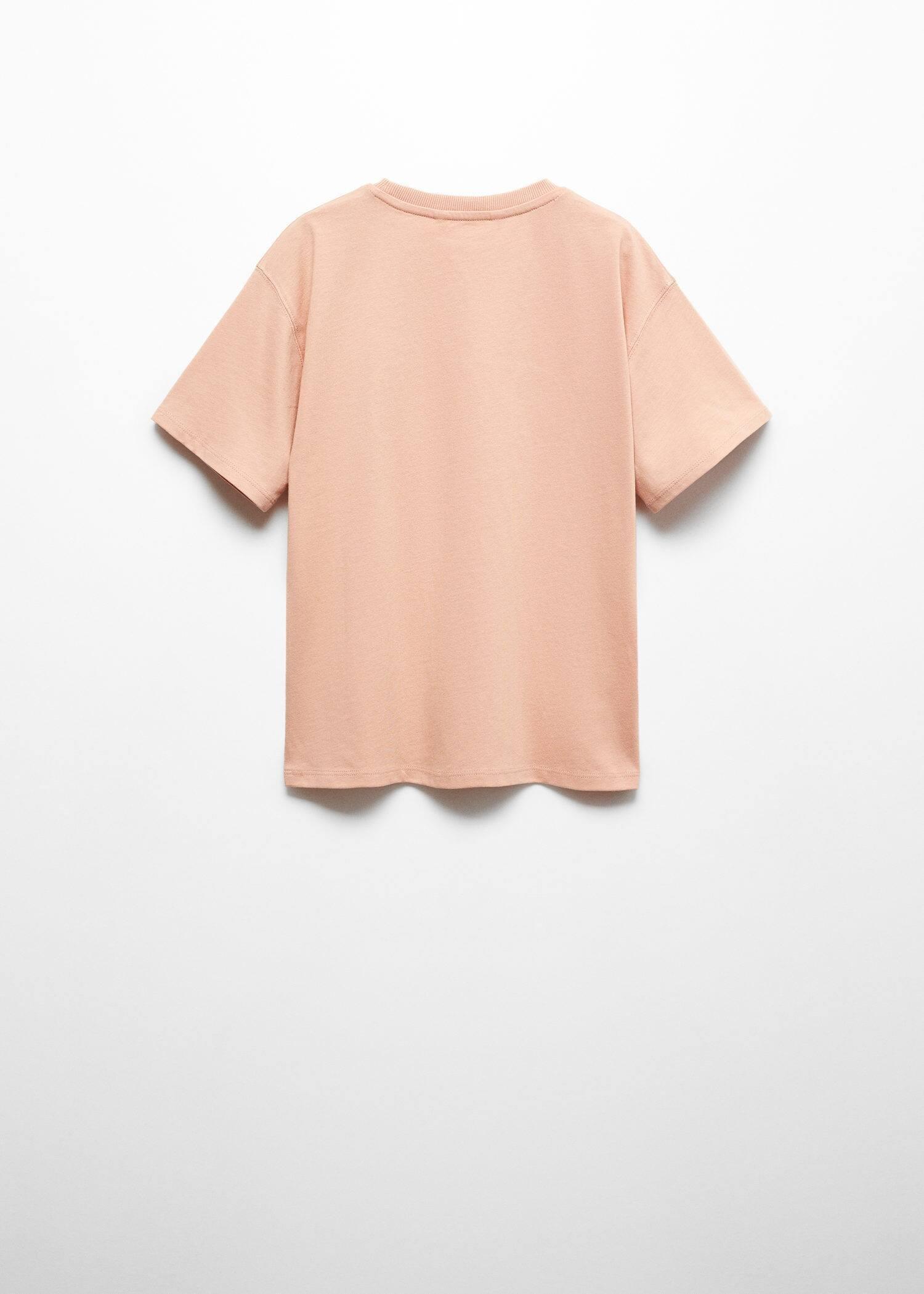Mango - Orange Embossed Printed T-Shirt, Kids Boys