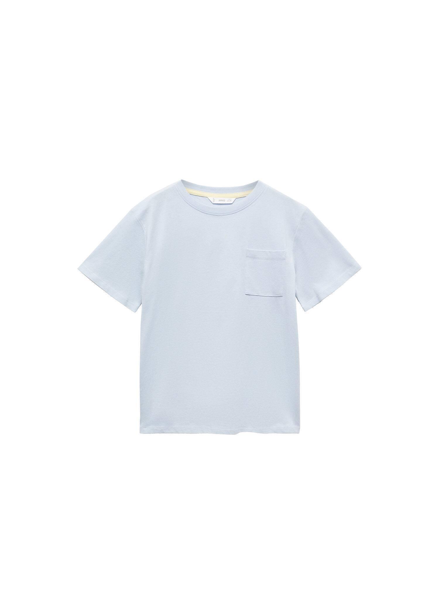 Mango - Blue Essential Cotton-Blend T-Shirt, Kids Boys