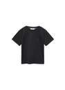 Mango - Black Essential Cotton-Blend T-Shirt, Kids Boys