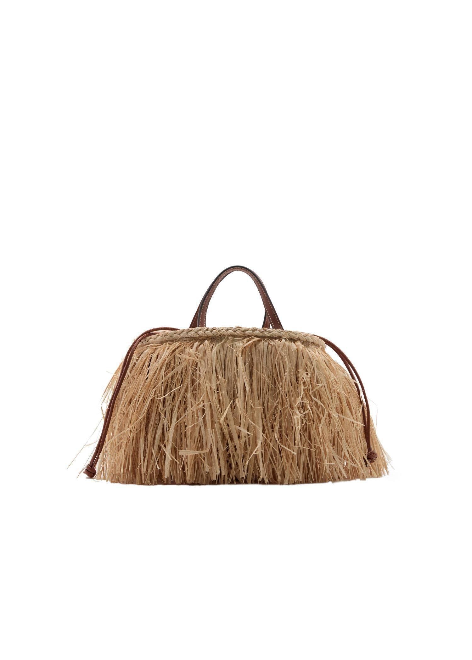 Beige Fringed Handbag, , large image number 3