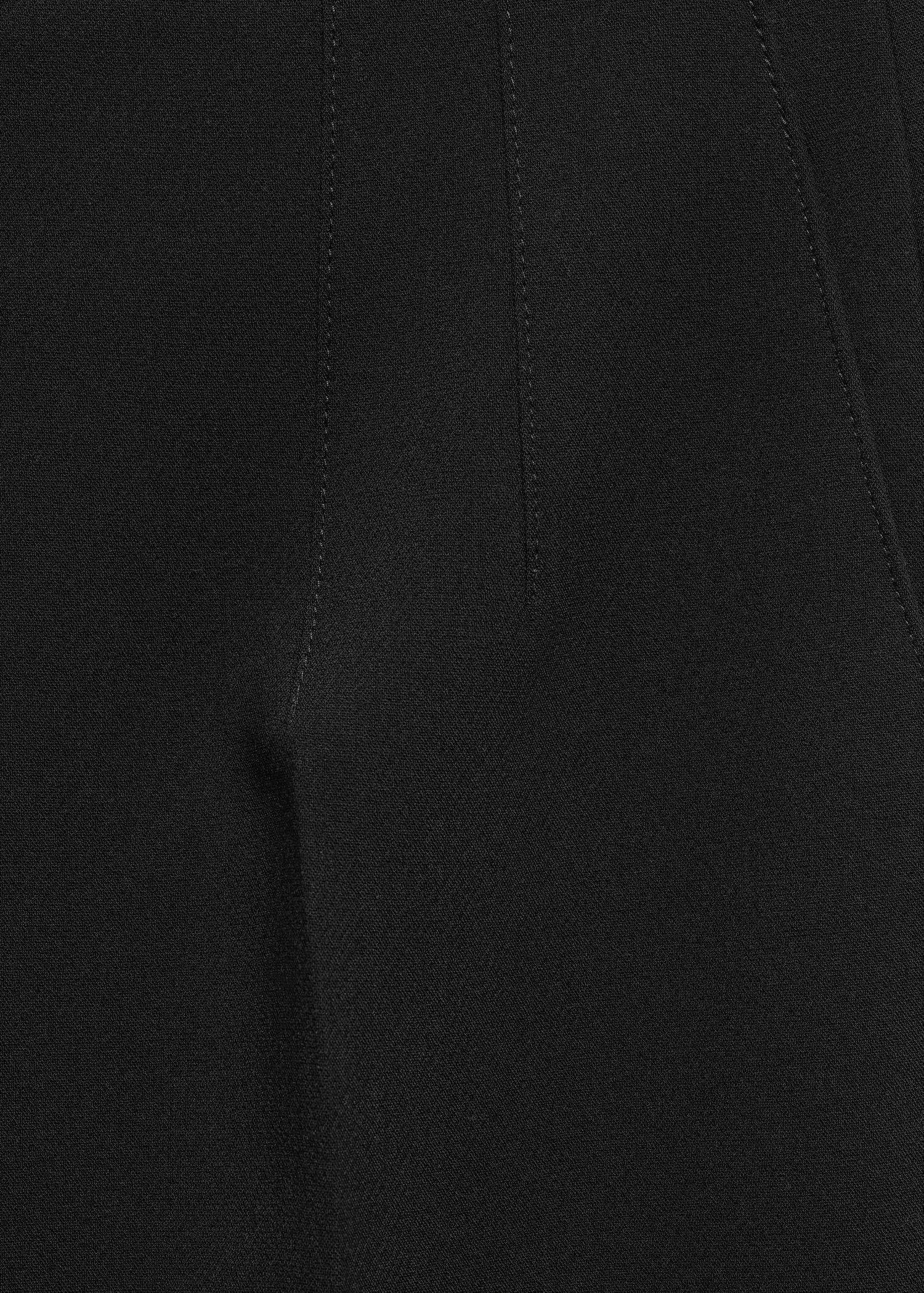 Mango - Black Pleat Detail Trousers