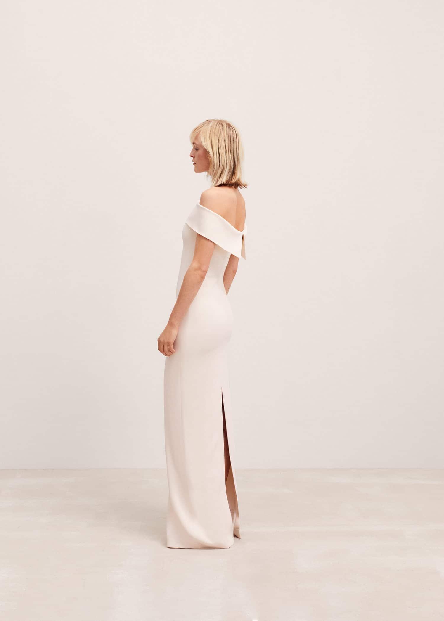 White Off-Shoulder Dress, , large image number 2