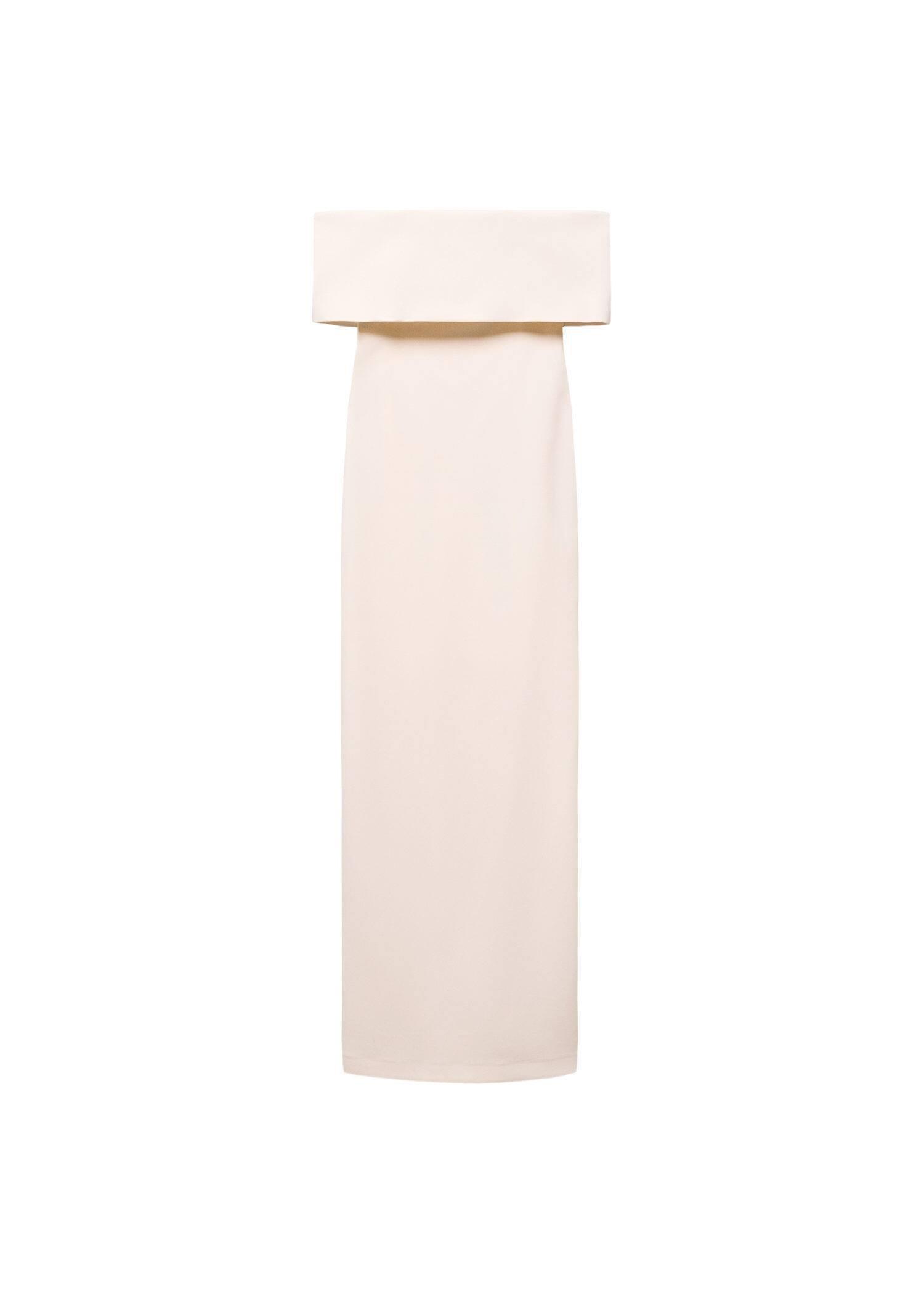 White Off-Shoulder Dress, , large image number 3