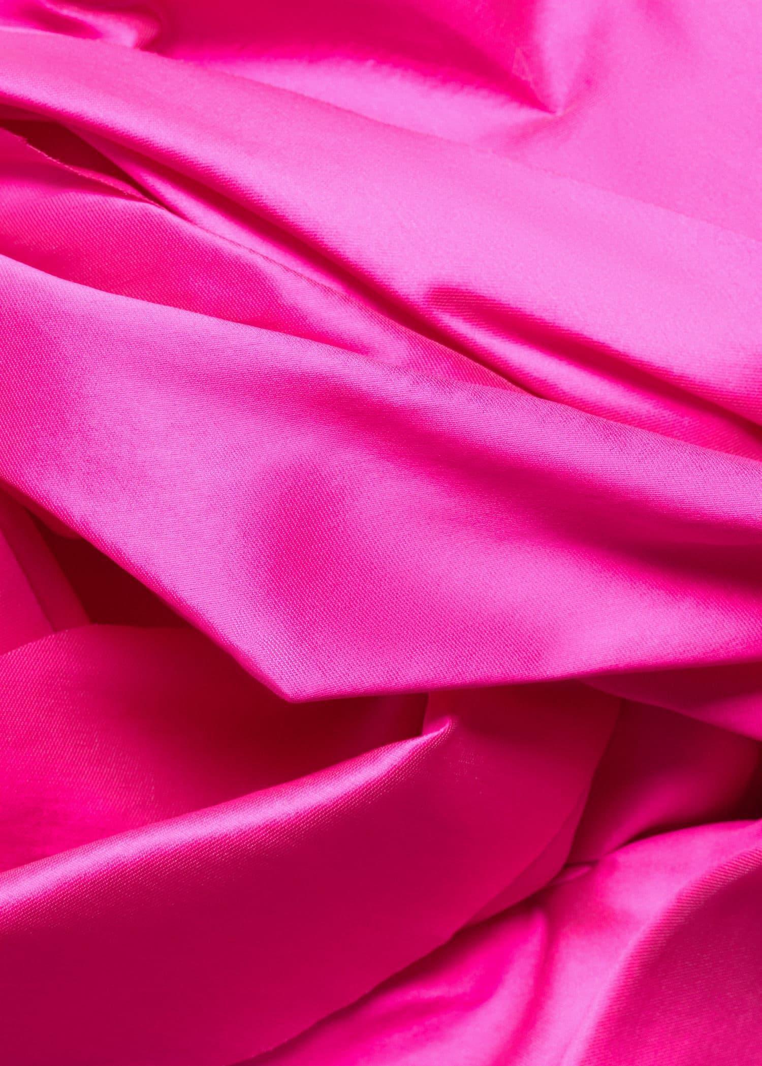 Mango - bright pink Satin maxi-flower dress