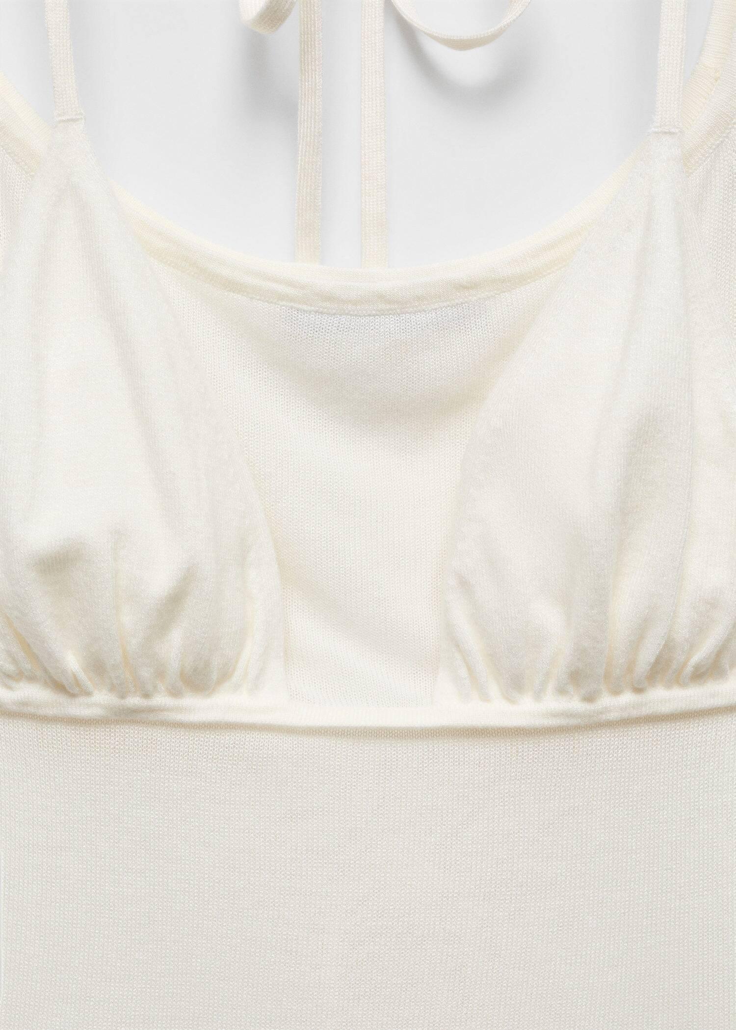 Mango - White Semi-Transparent Combined Top