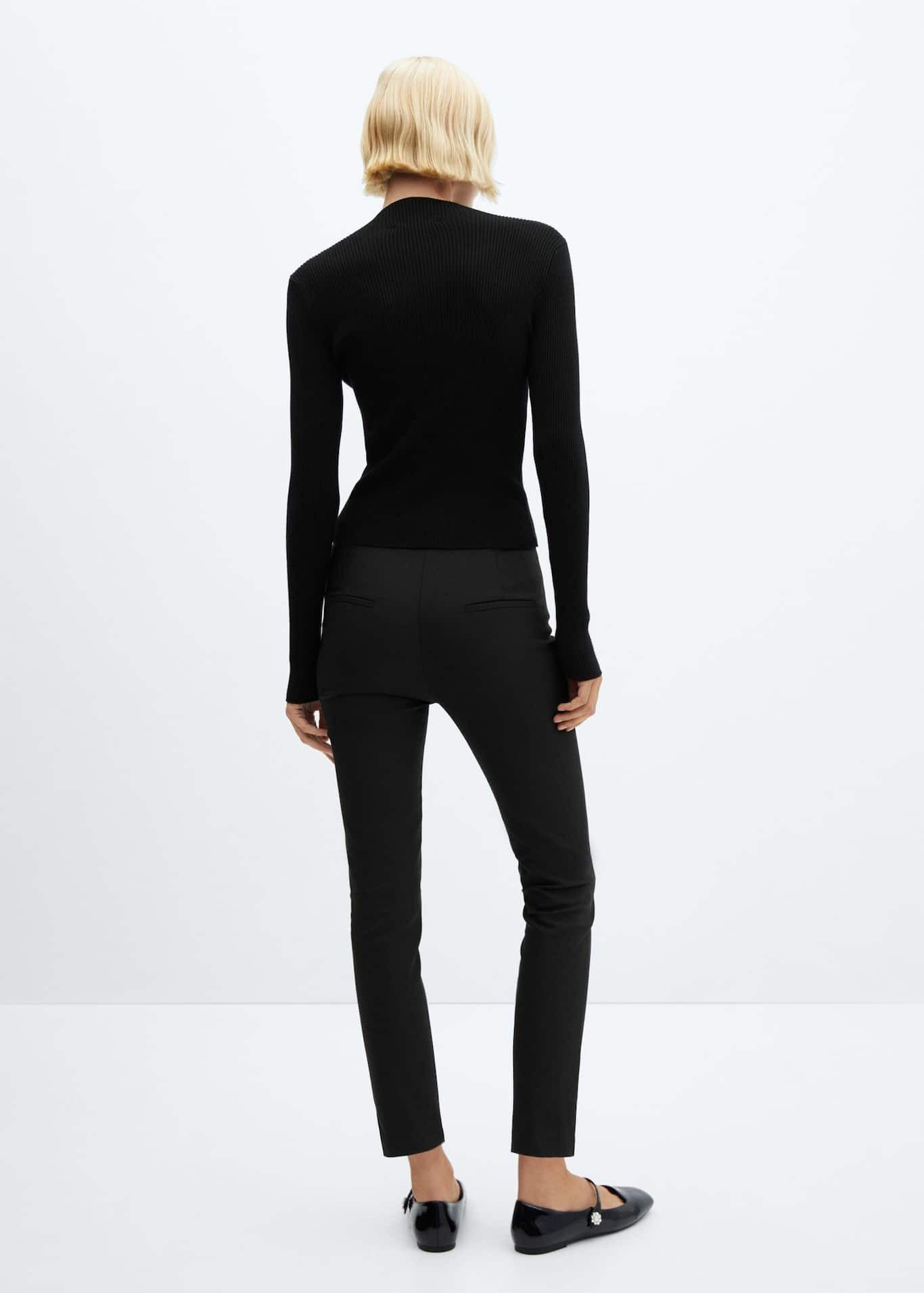 Black Crop Skinny Trousers, , large image number 2