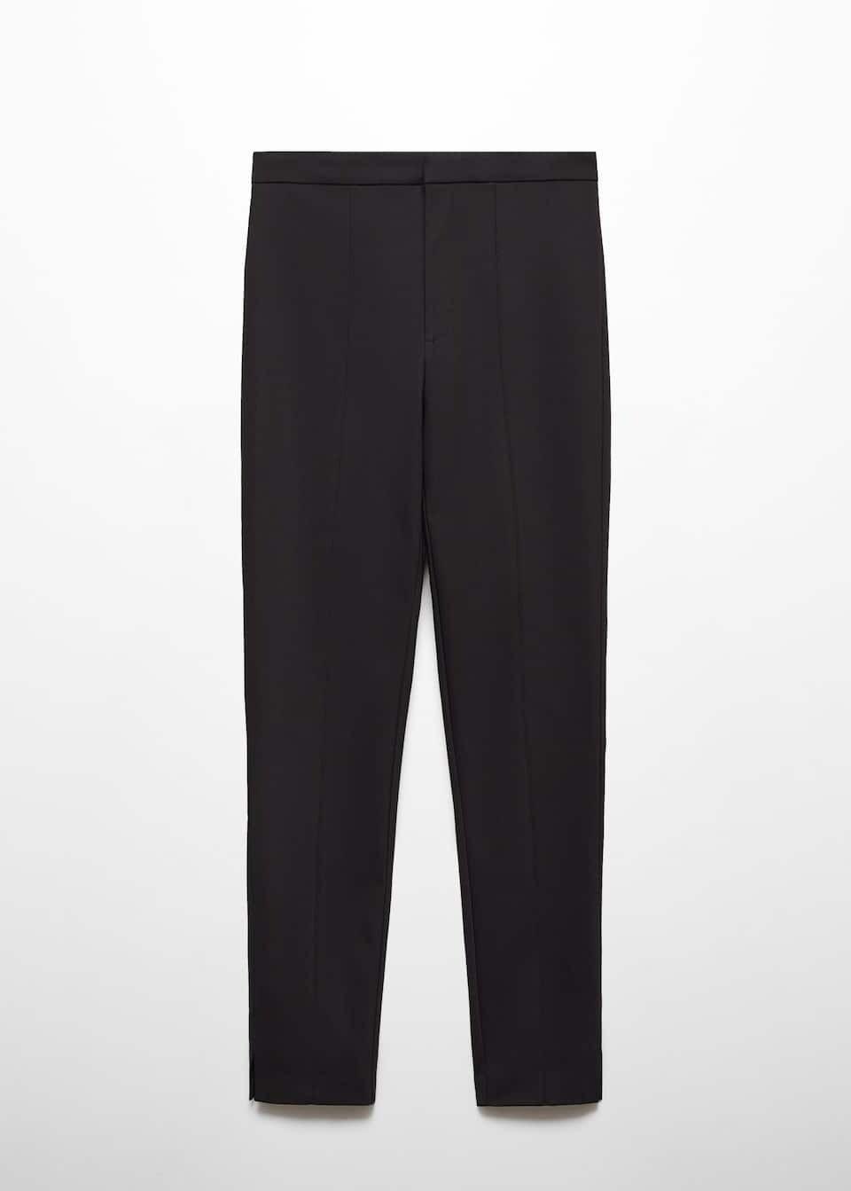 Black Crop Skinny Trousers, , large image number 4