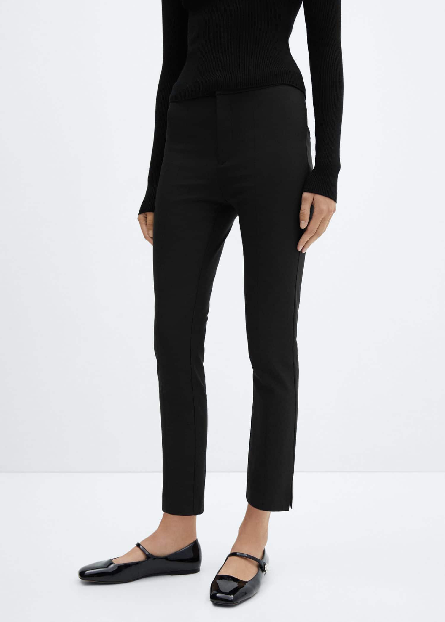 Black Crop Skinny Trousers, , large image number 10