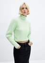 Mango - Green Turtleneck Knitted Sweater