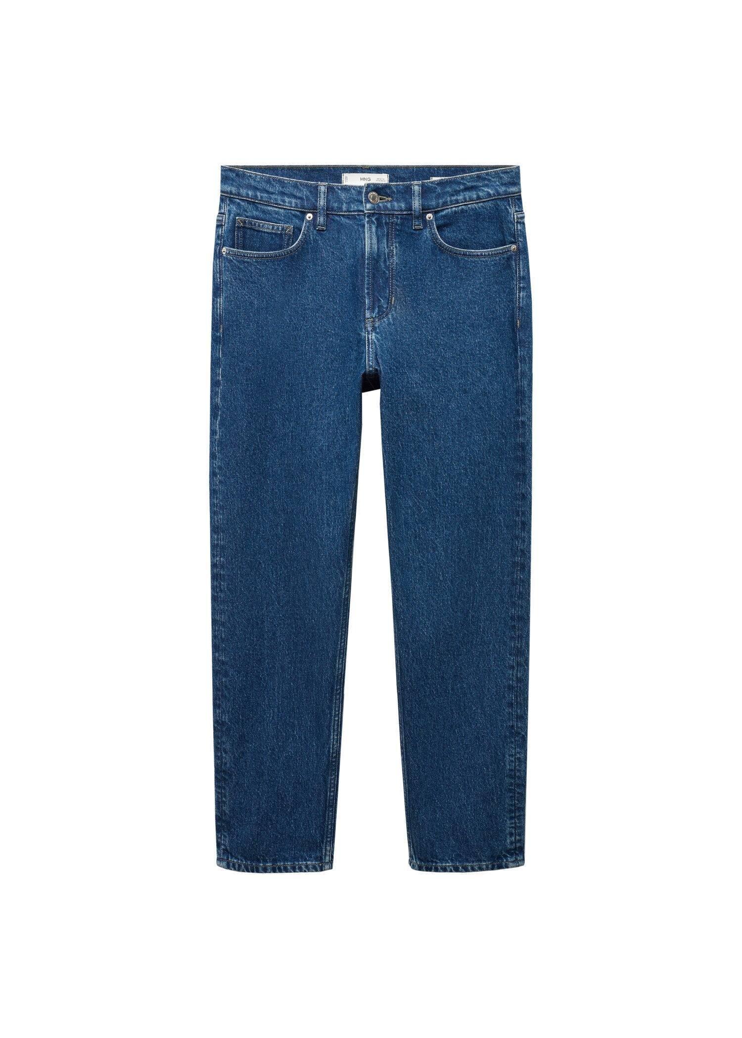 Mango - Blue Cropped Jeans
