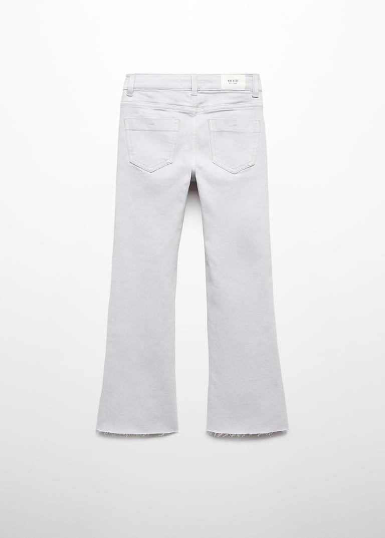 Mango - Navy Flared Jeans With Opening, Kids Girls