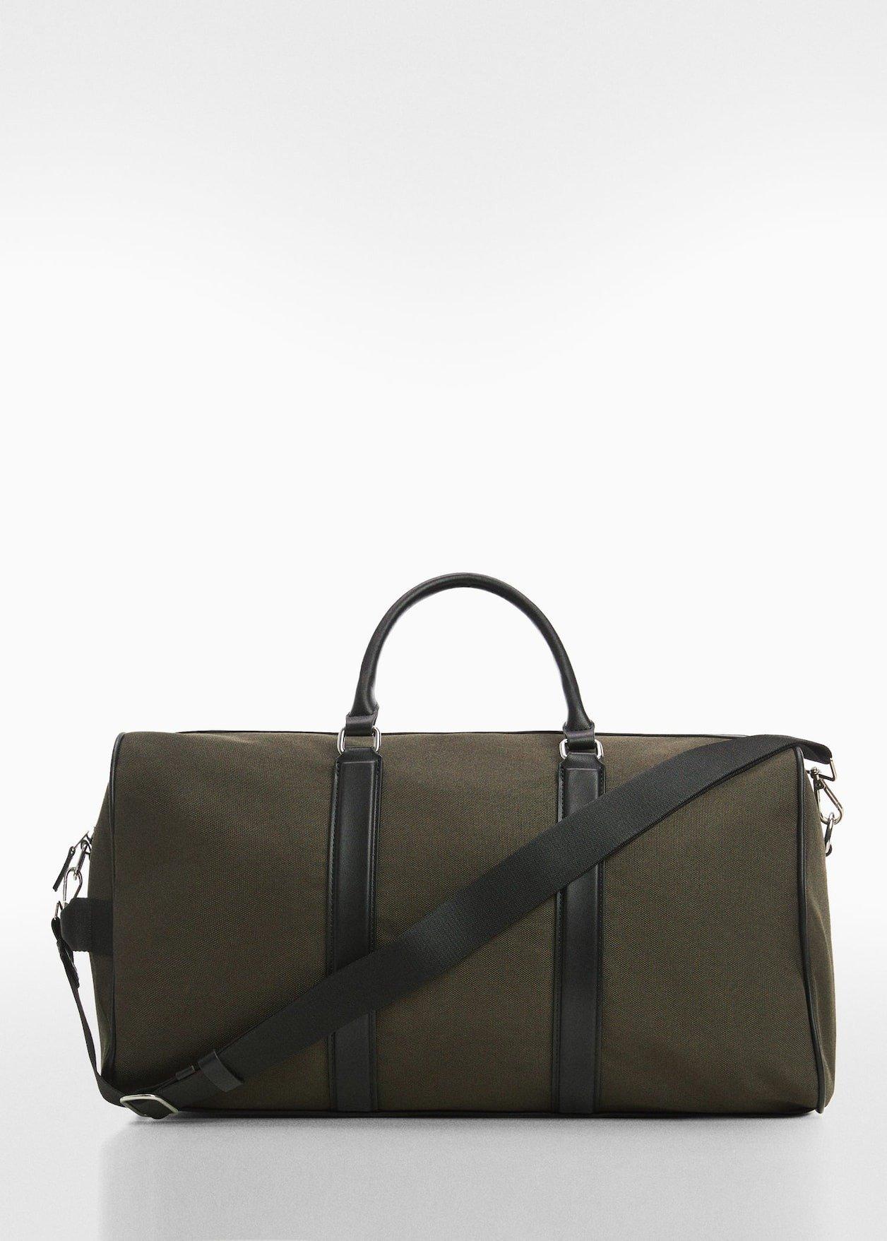 Khaki Woven Travel Bowling Bag, , large image number 0