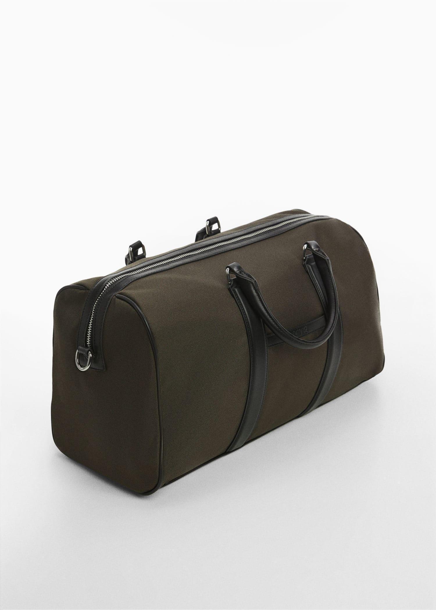 Khaki Woven Travel Bowling Bag, , large image number 1
