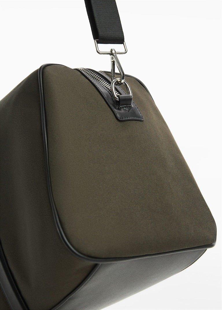 Khaki Woven Travel Bowling Bag, , large image number 4