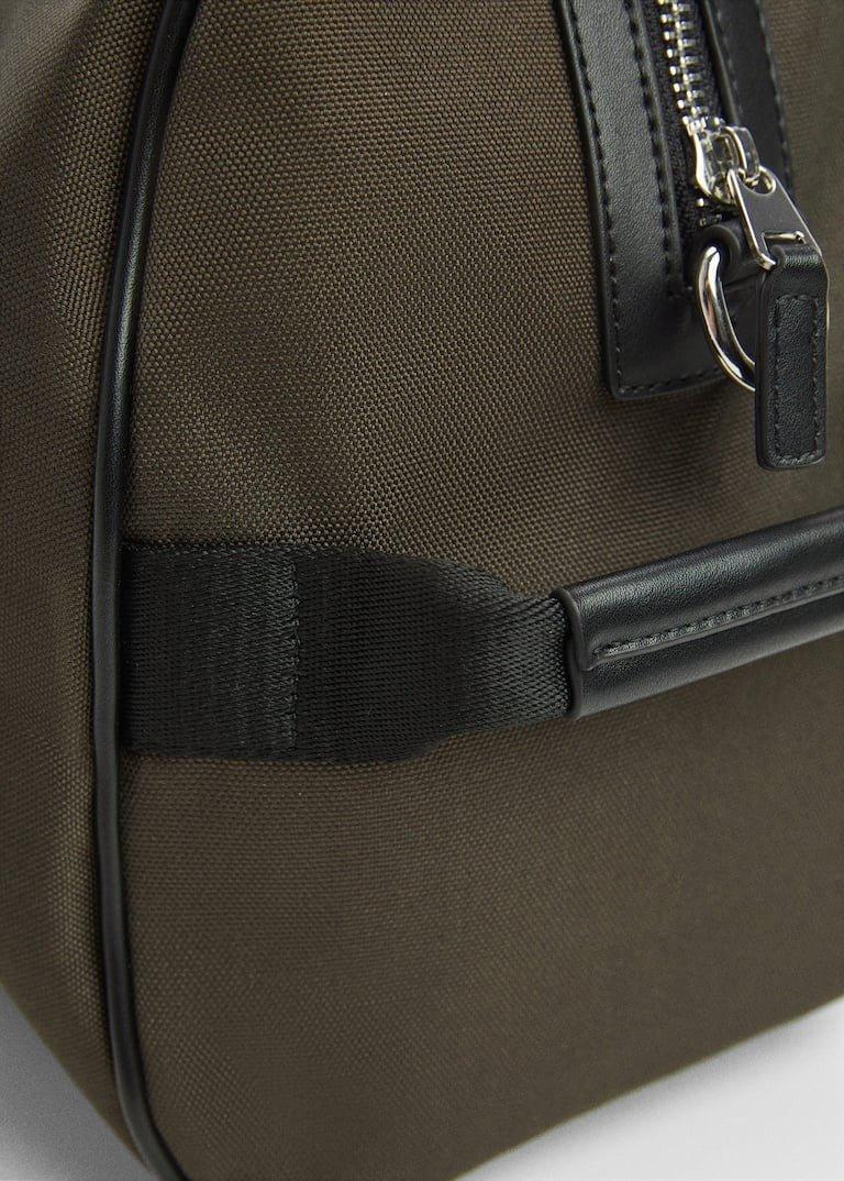 Khaki Woven Travel Bowling Bag, , large image number 8