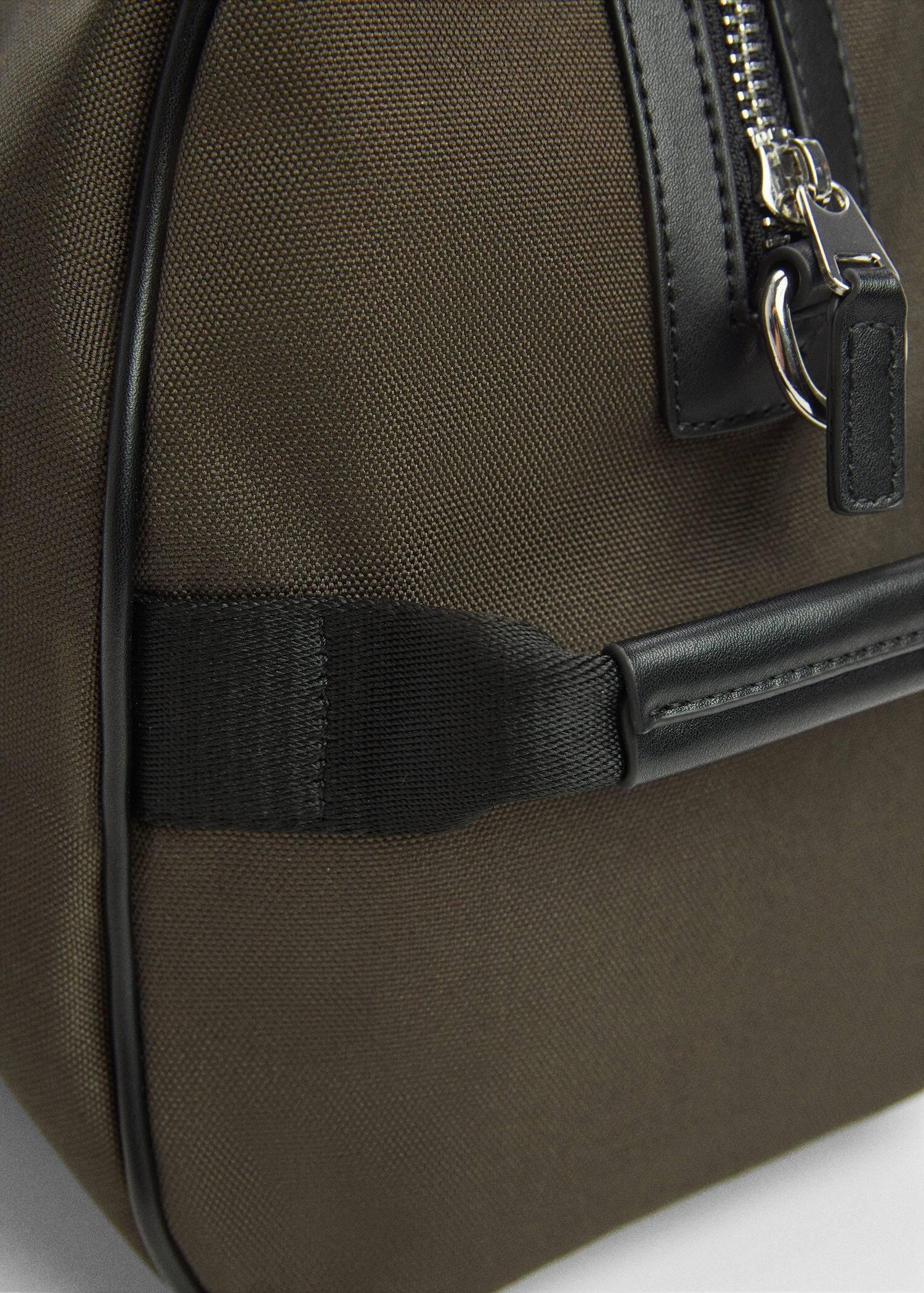 Khaki Woven Travel Bowling Bag, , large image number 9