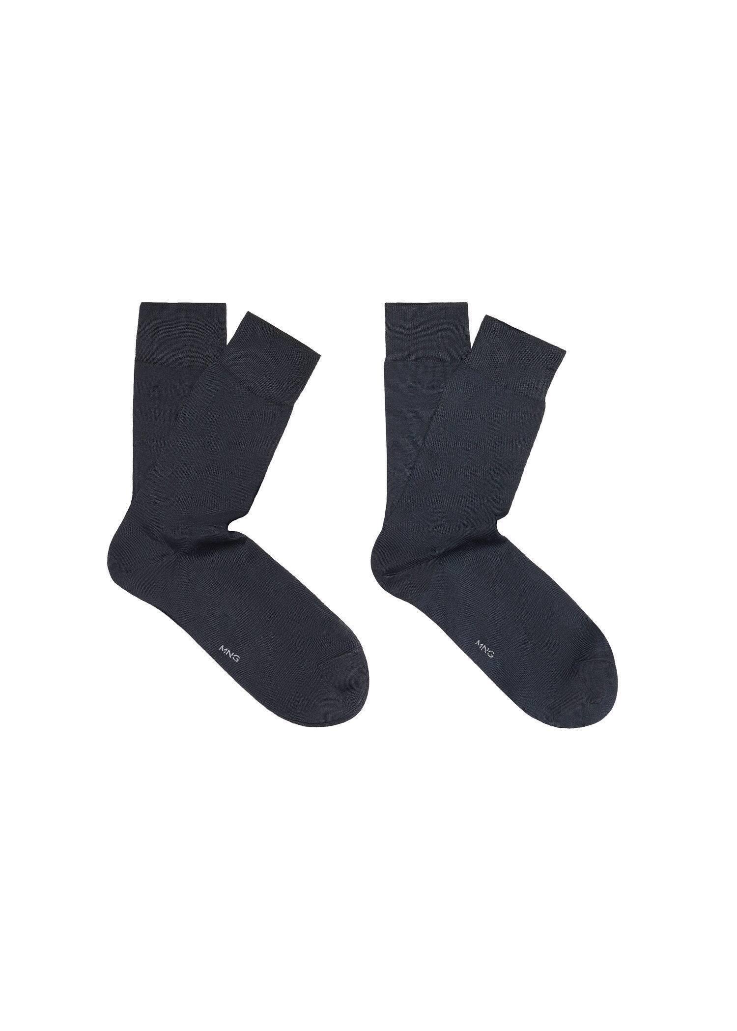 Mango - Navy Basic Cotton Socks