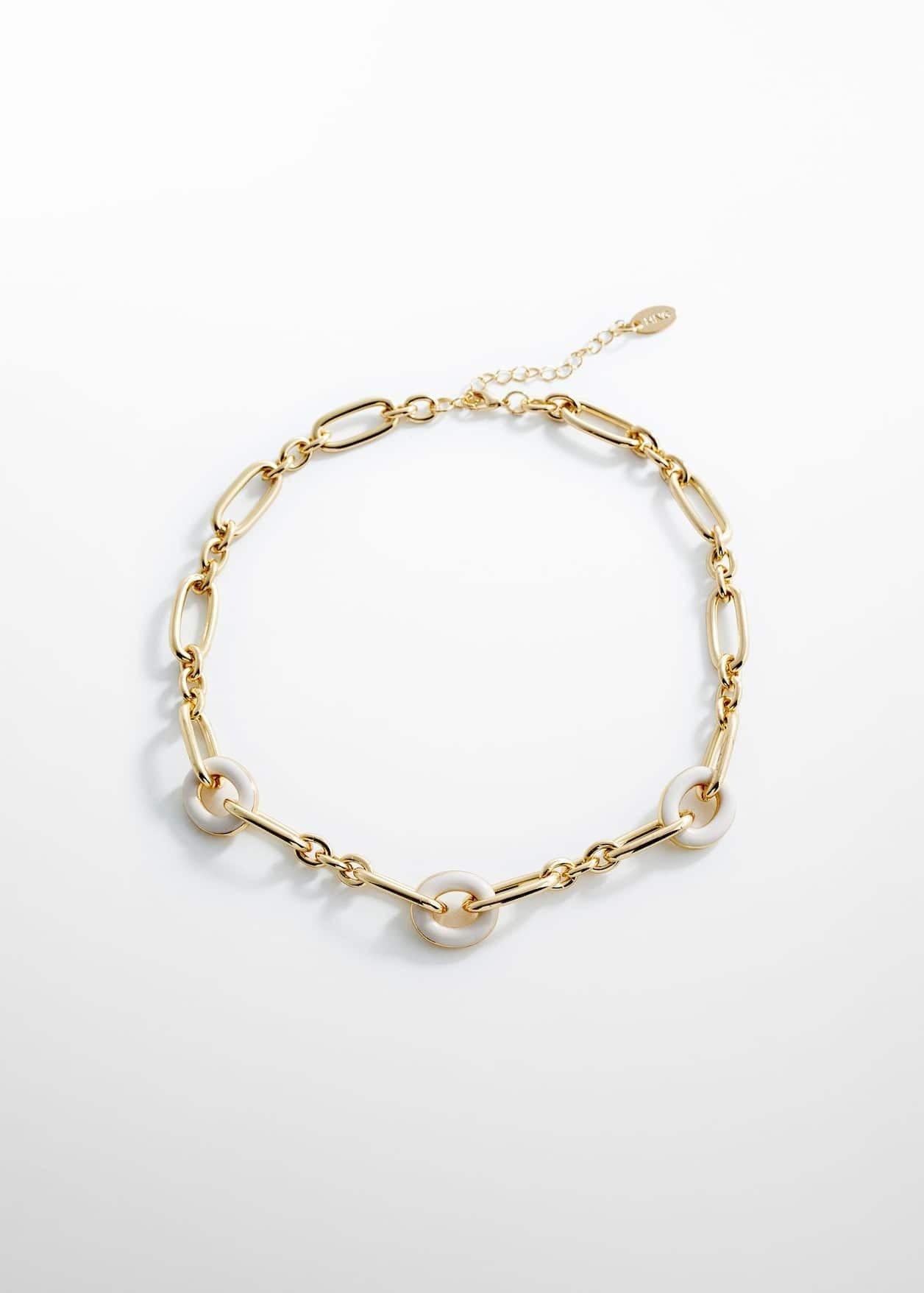 Gold Combined Hoops Necklace, , large image number 0