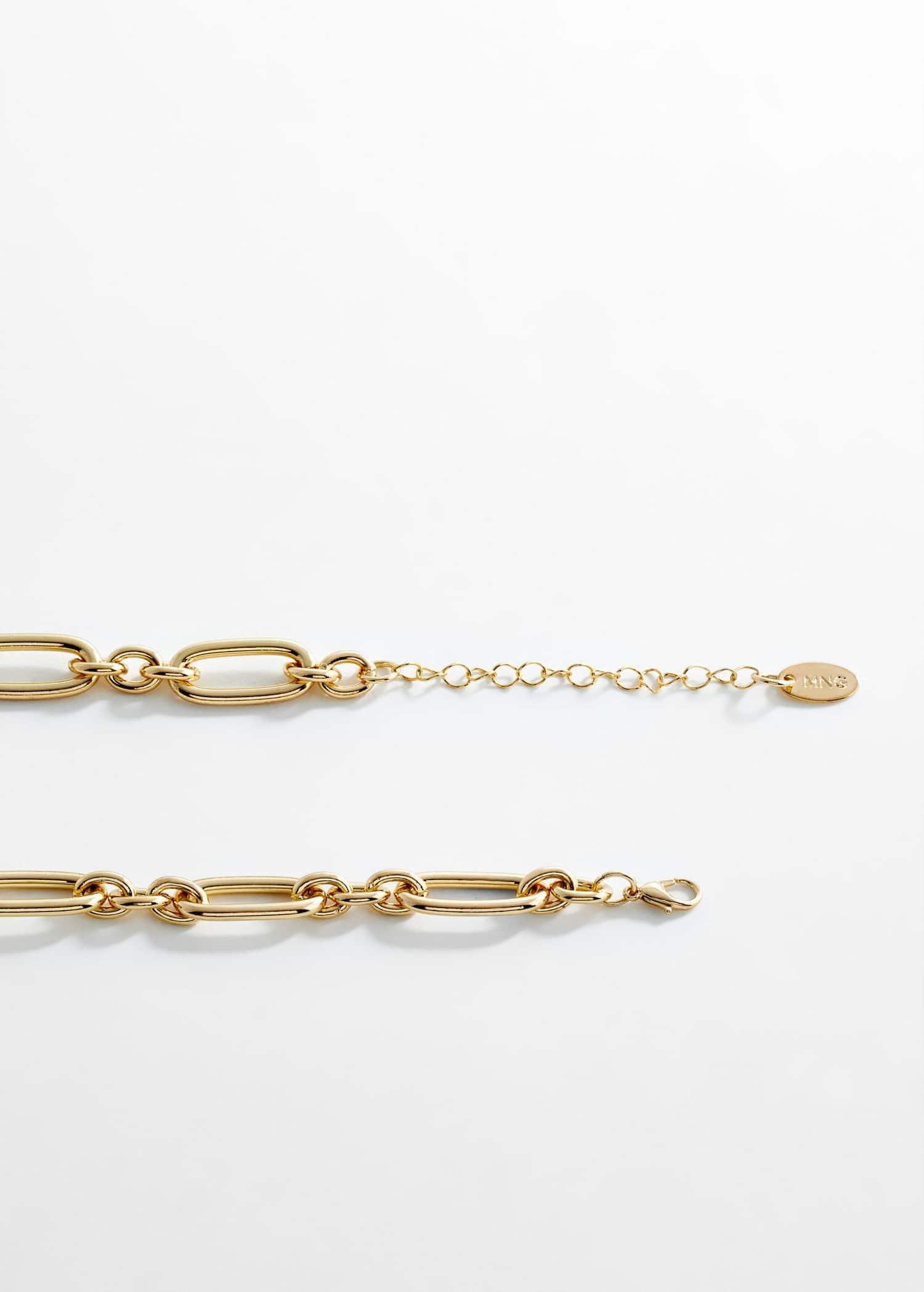 Gold Combined Hoops Necklace, , large image number 3
