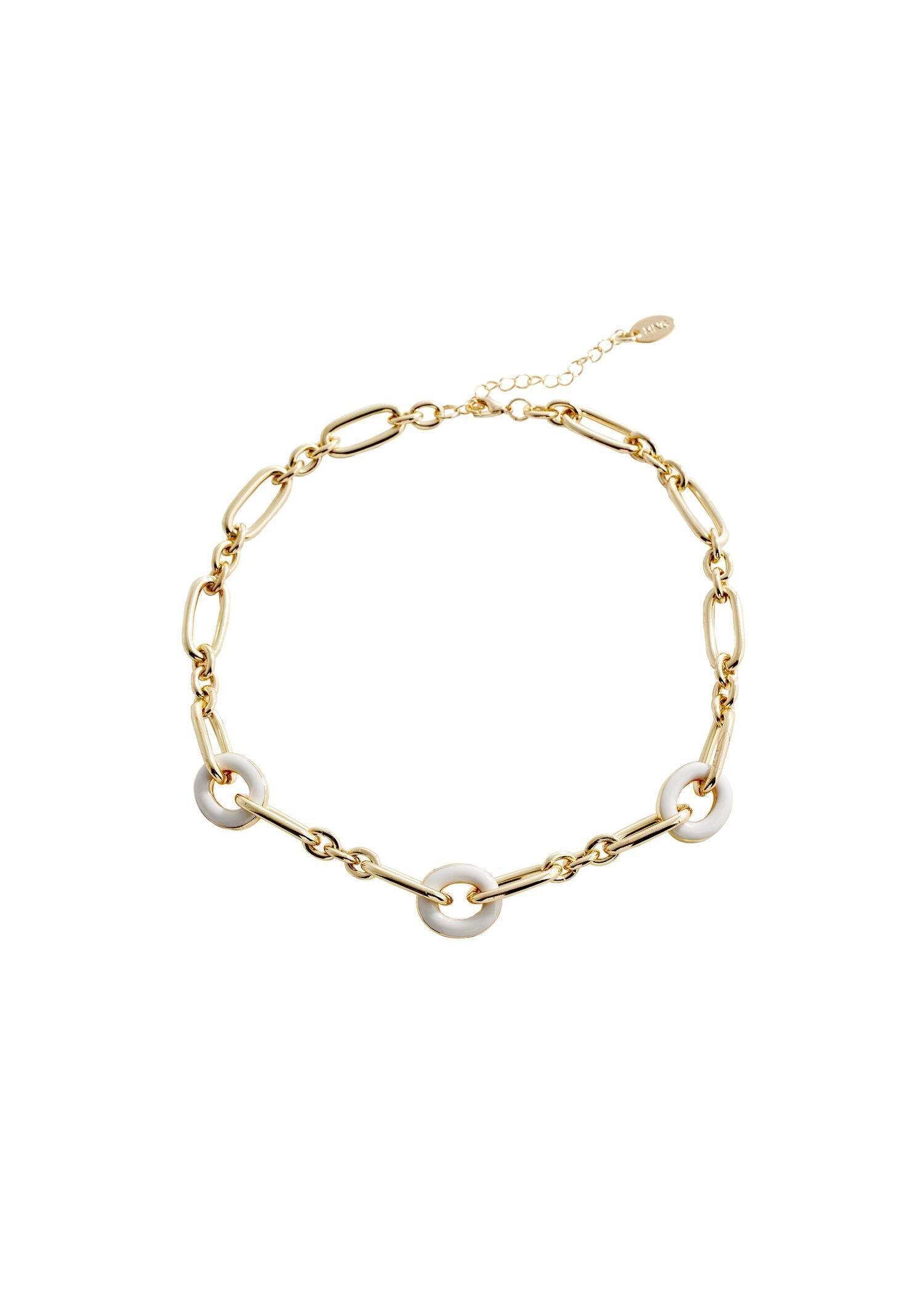 Gold Combined Hoops Necklace, , large image number 5