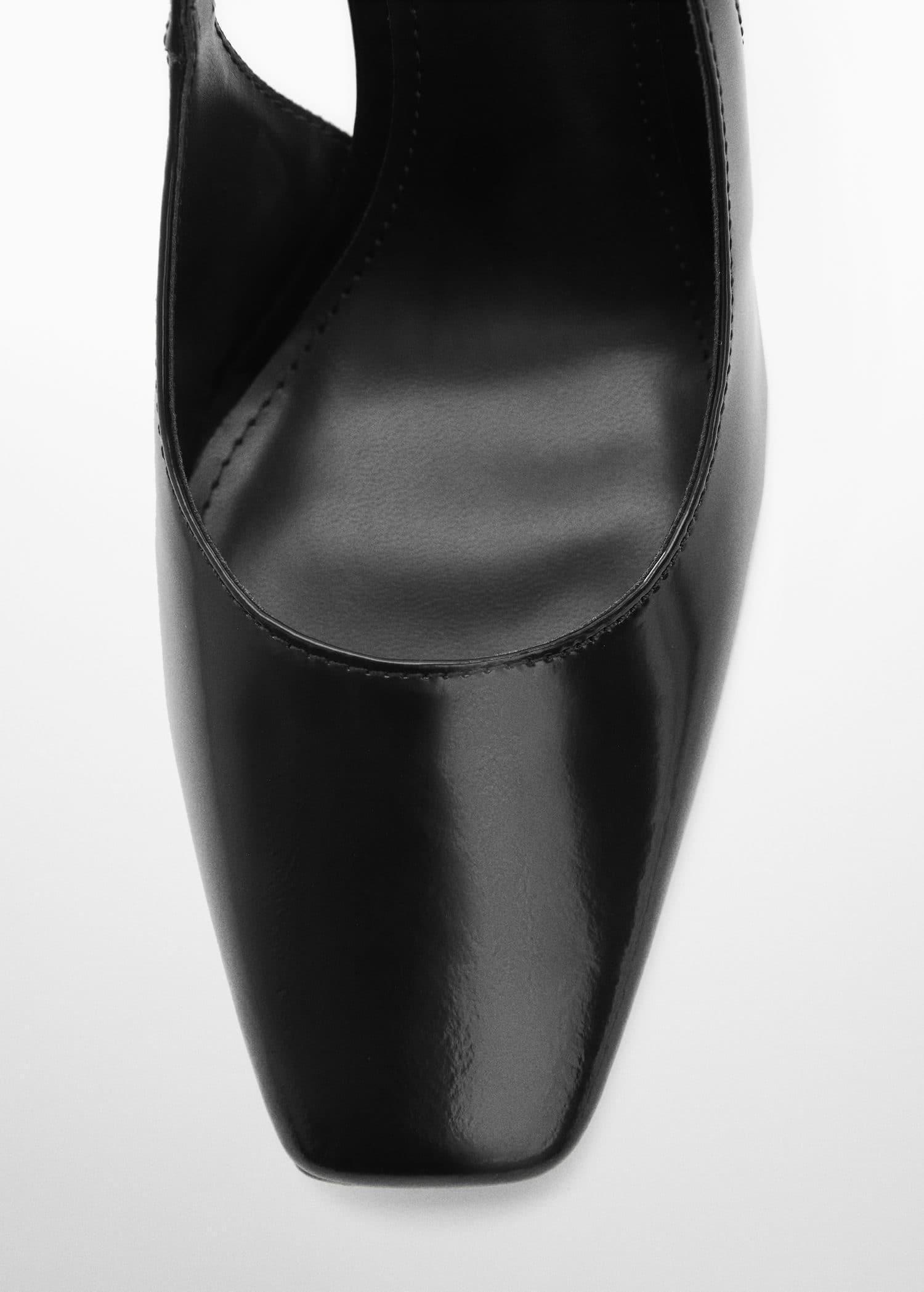 Mango - Black Sling Back Leather Shoes