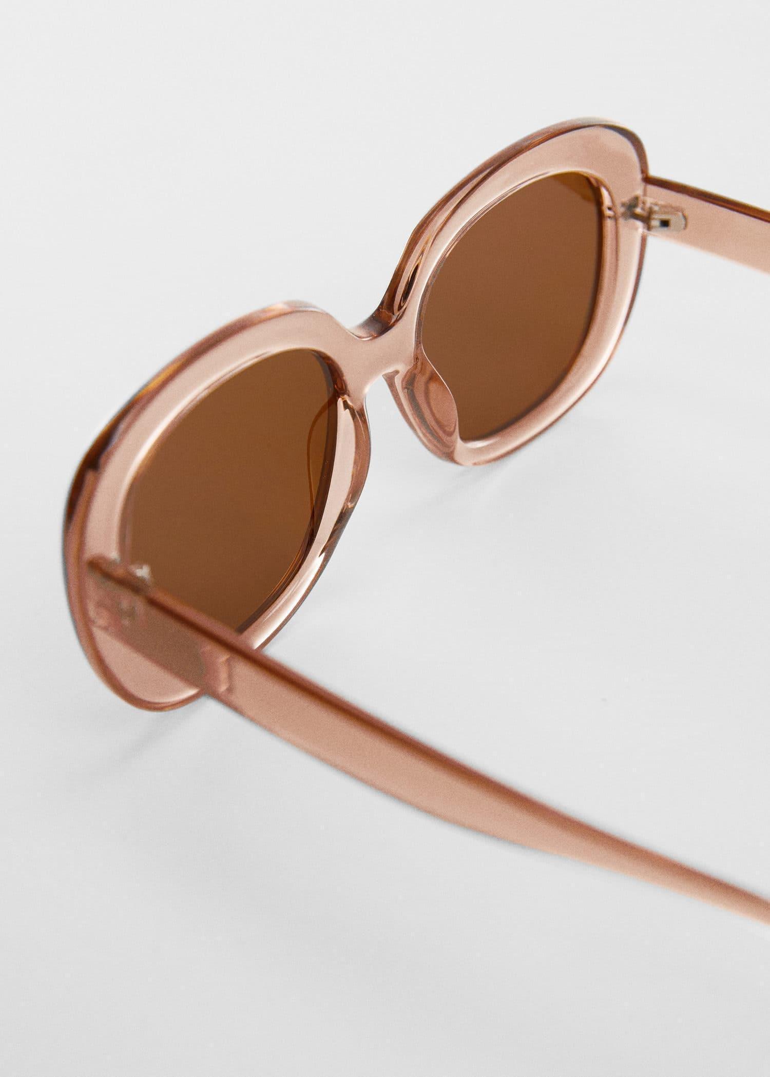 Mango - Pink Maxi-Frame Sunglasses