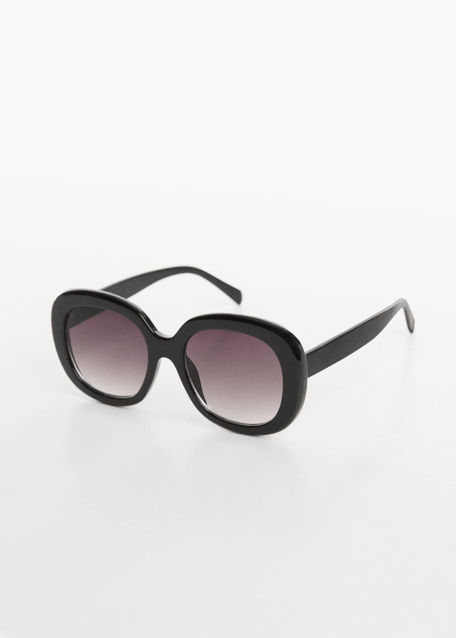 Mango - Black Maxi-Frame Sunglasses