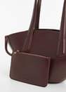 Mango - Brown Leather-Effect Shopper Bag