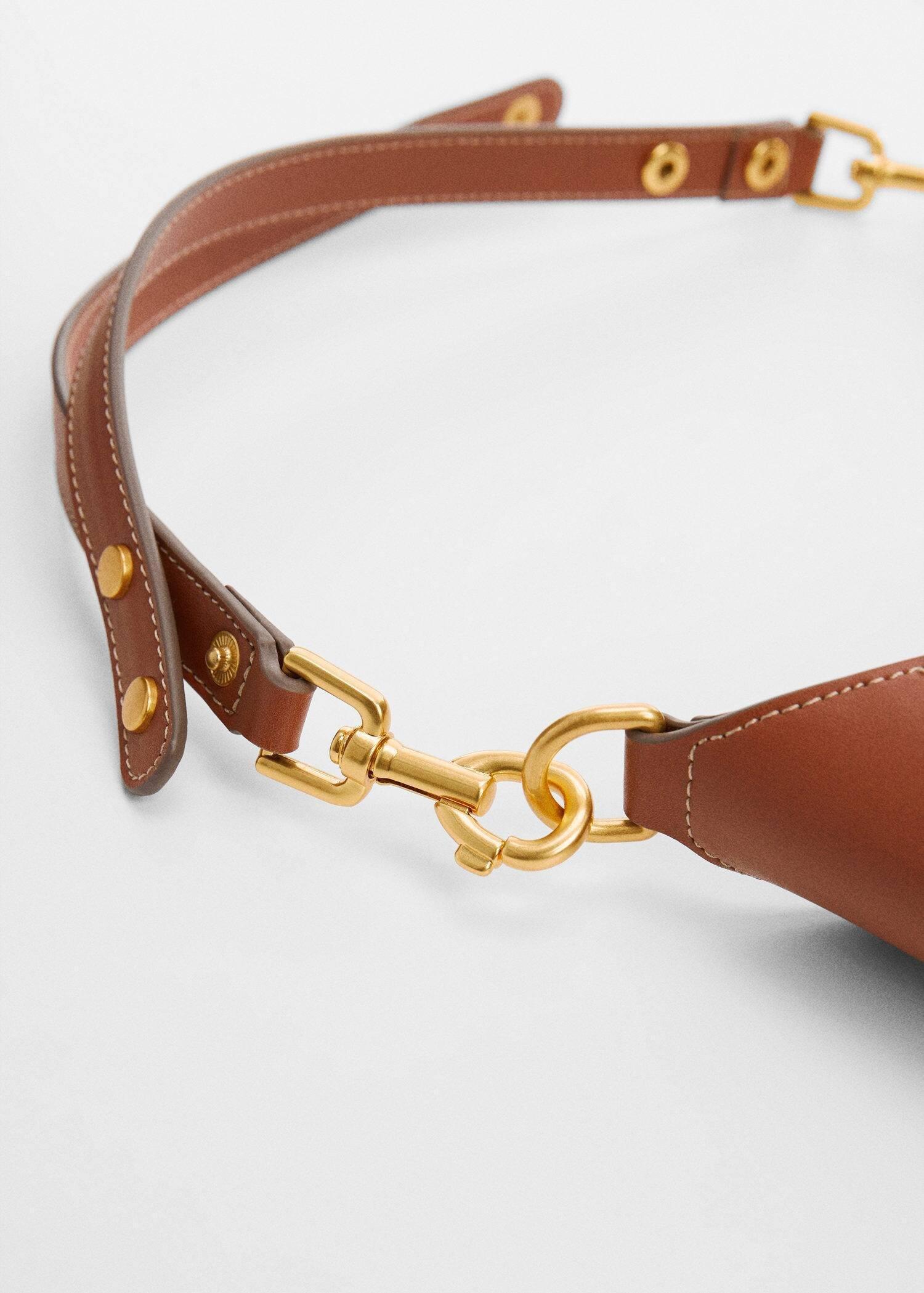 Brown Short-Handle Shoulder Bag, , large image number 1