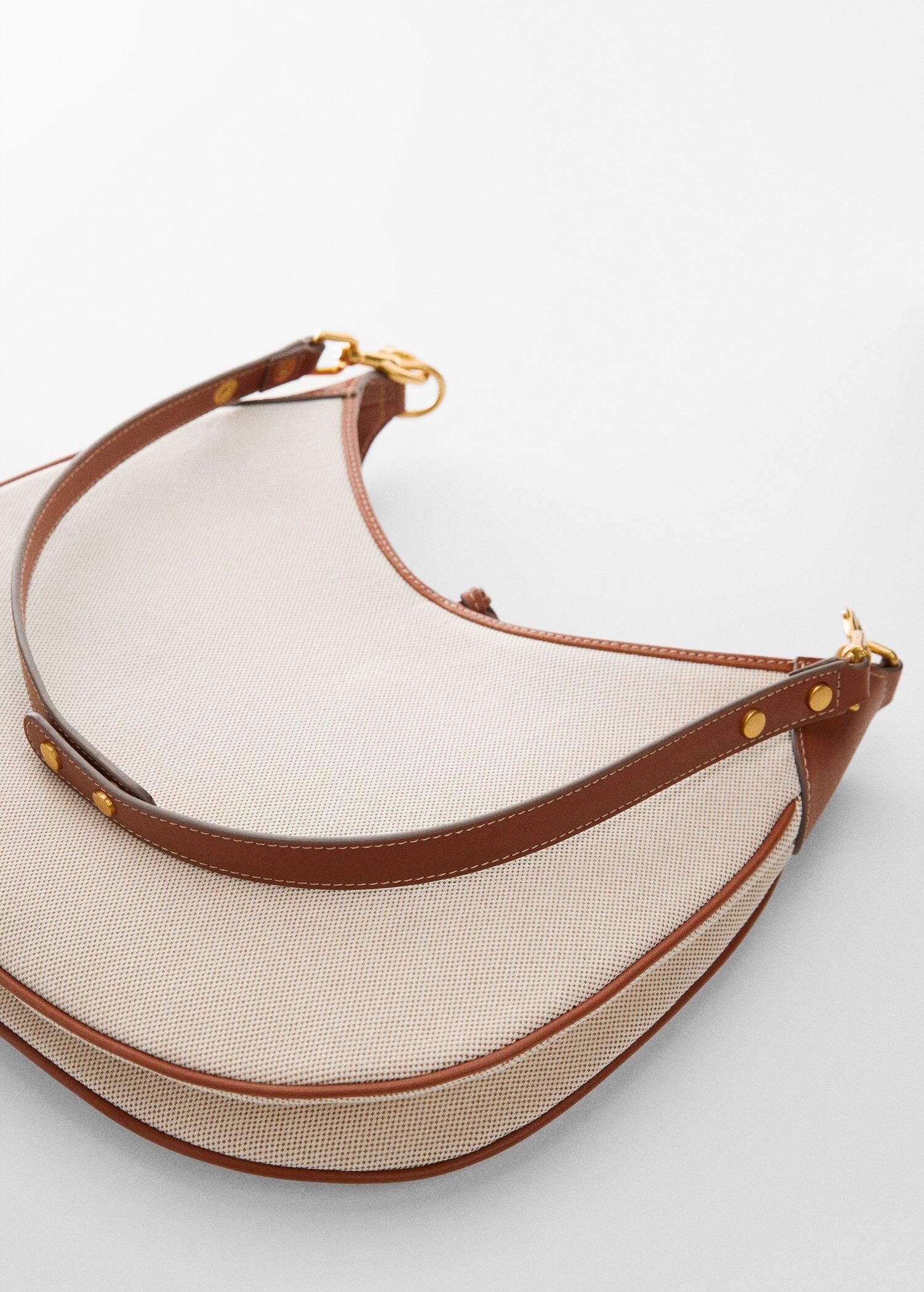 Mango - Brown Short-Handle Shoulder Bag