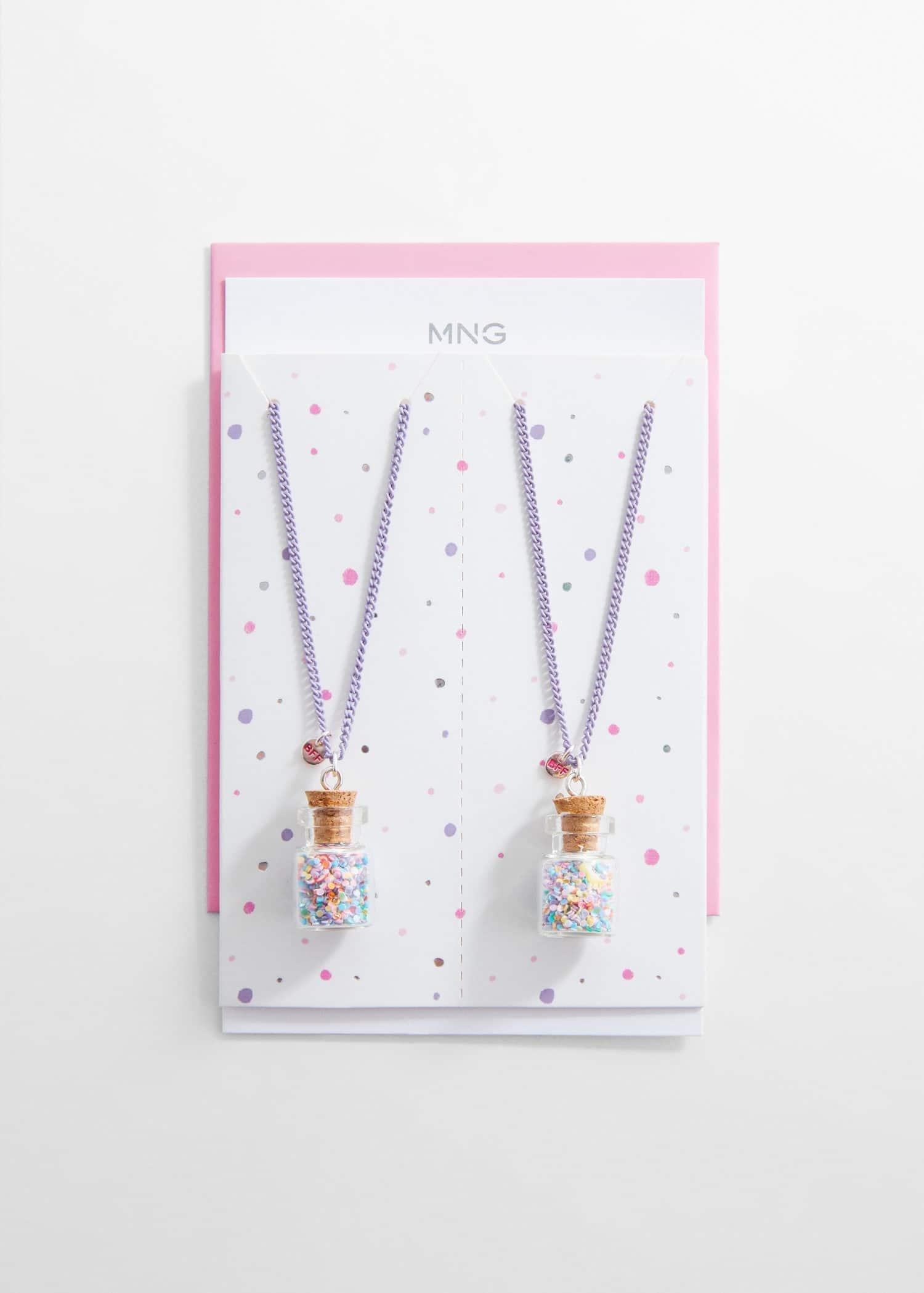 Pink Necklace, Kids Girls, Set Of 2, , large image number 0