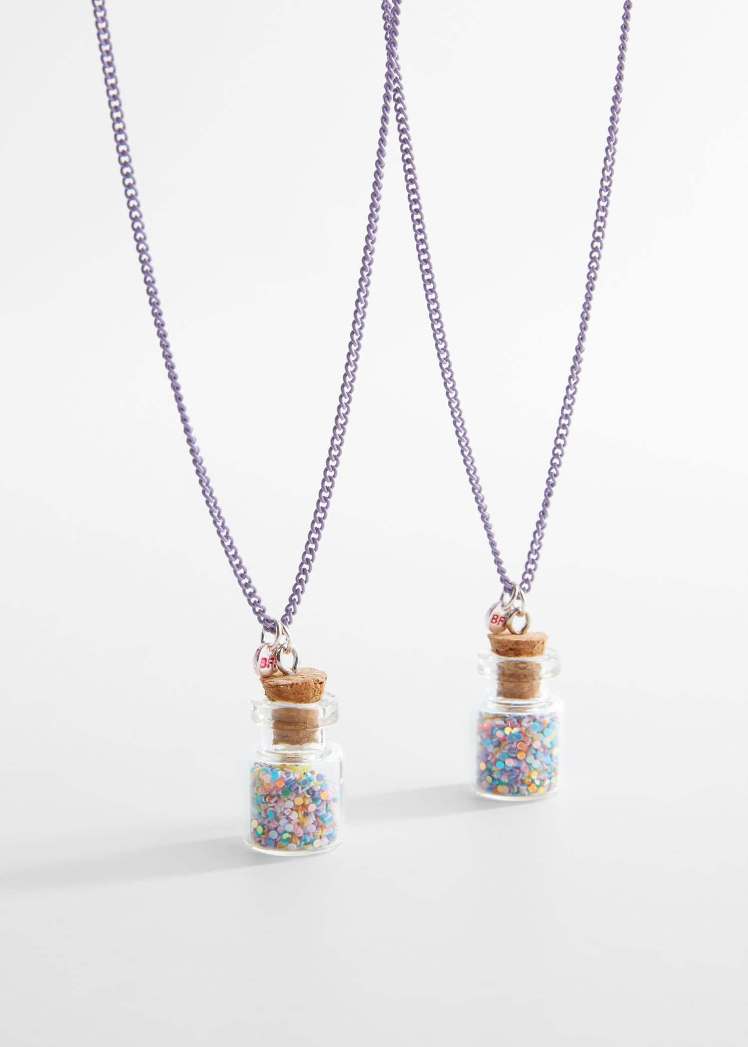 Pink Necklace, Kids Girls, Set Of 2, , large image number 1