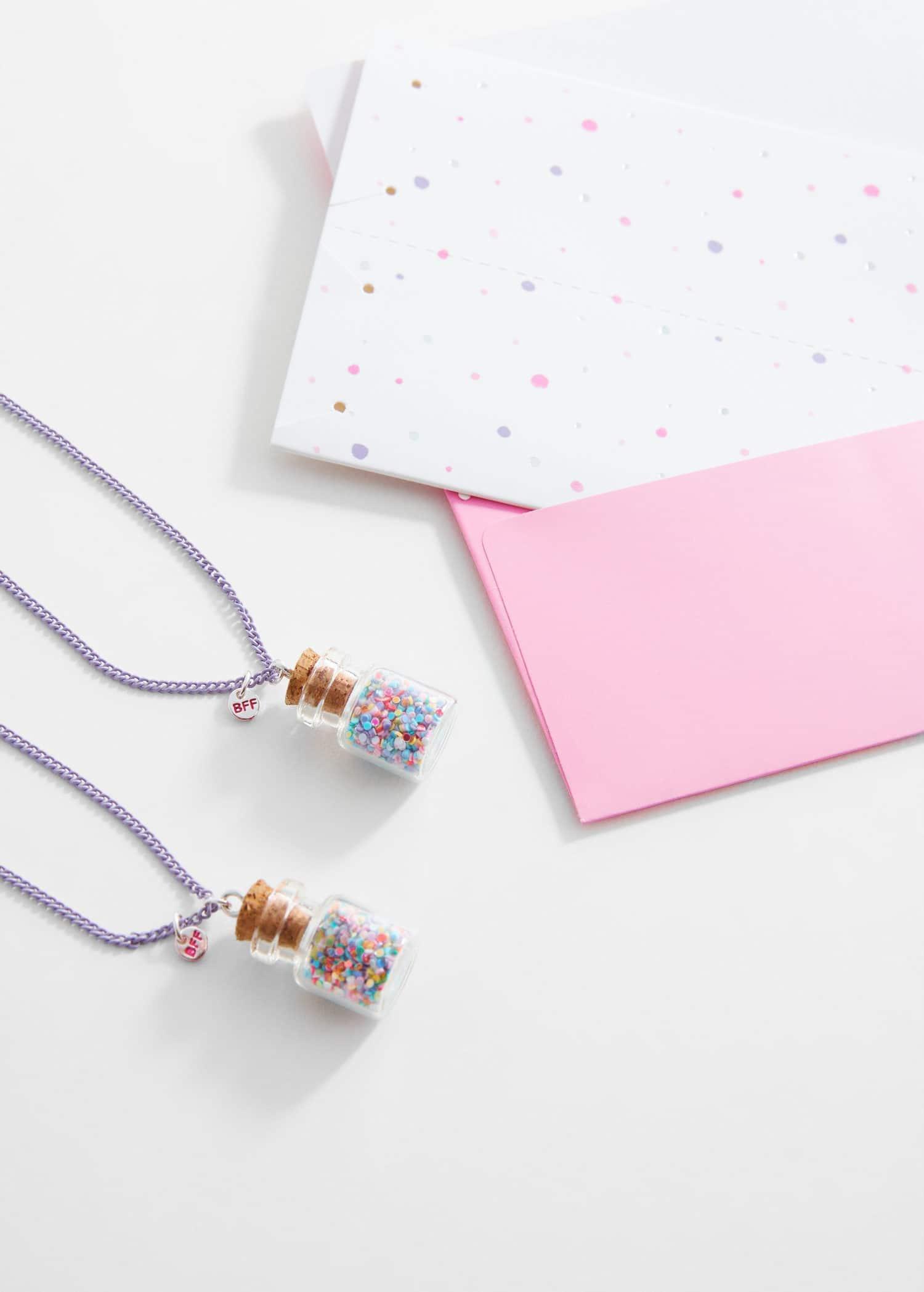 Pink Necklace, Kids Girls, Set Of 2, , large image number 2