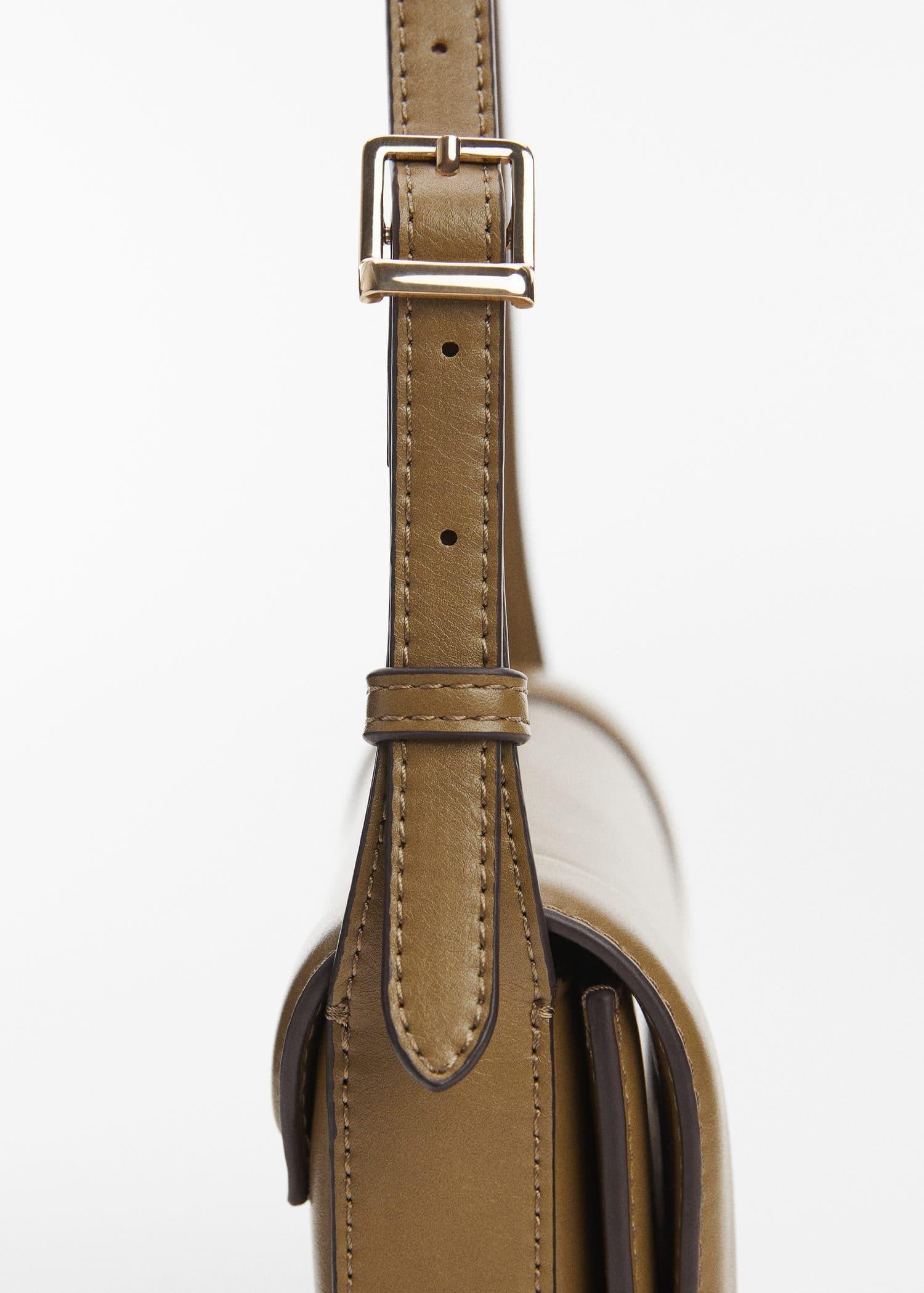 Khaki Crossbody Bag With Flap, , large image number 3