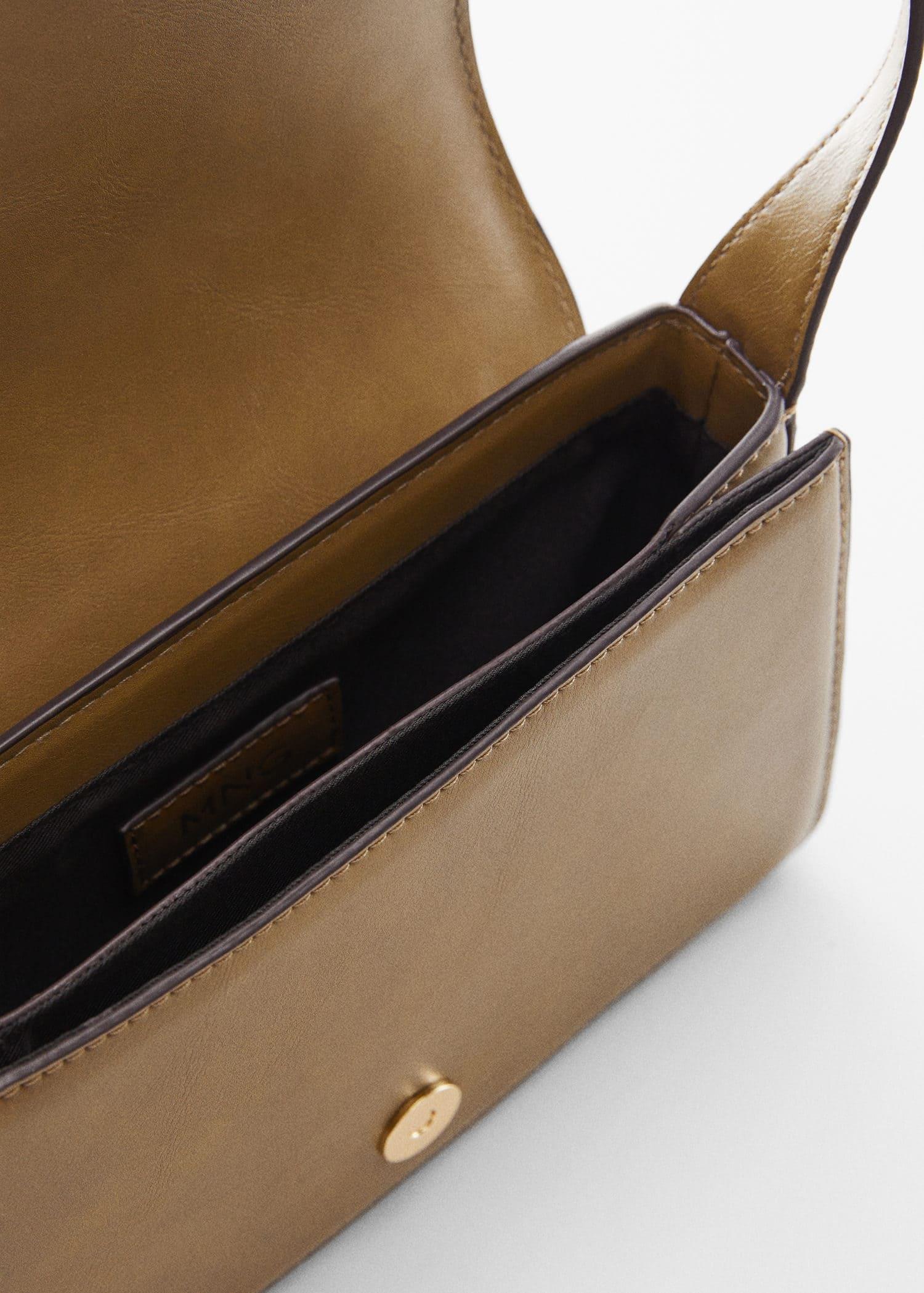 Khaki Crossbody Bag With Flap, , large image number 5