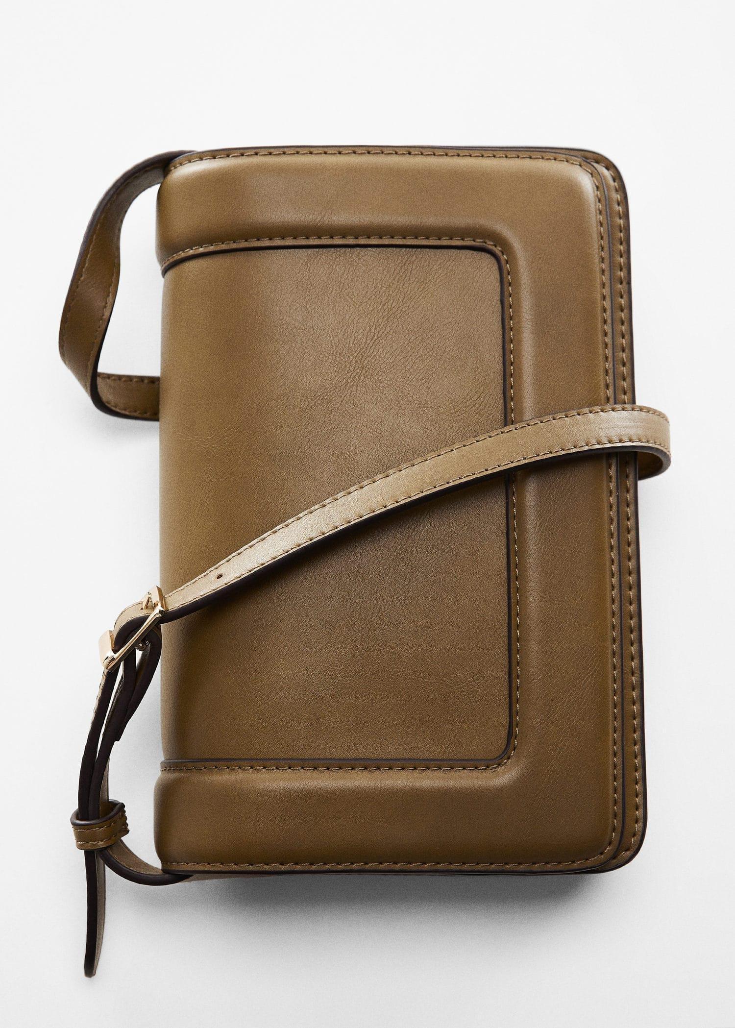 Khaki Crossbody Bag With Flap, , large image number 9