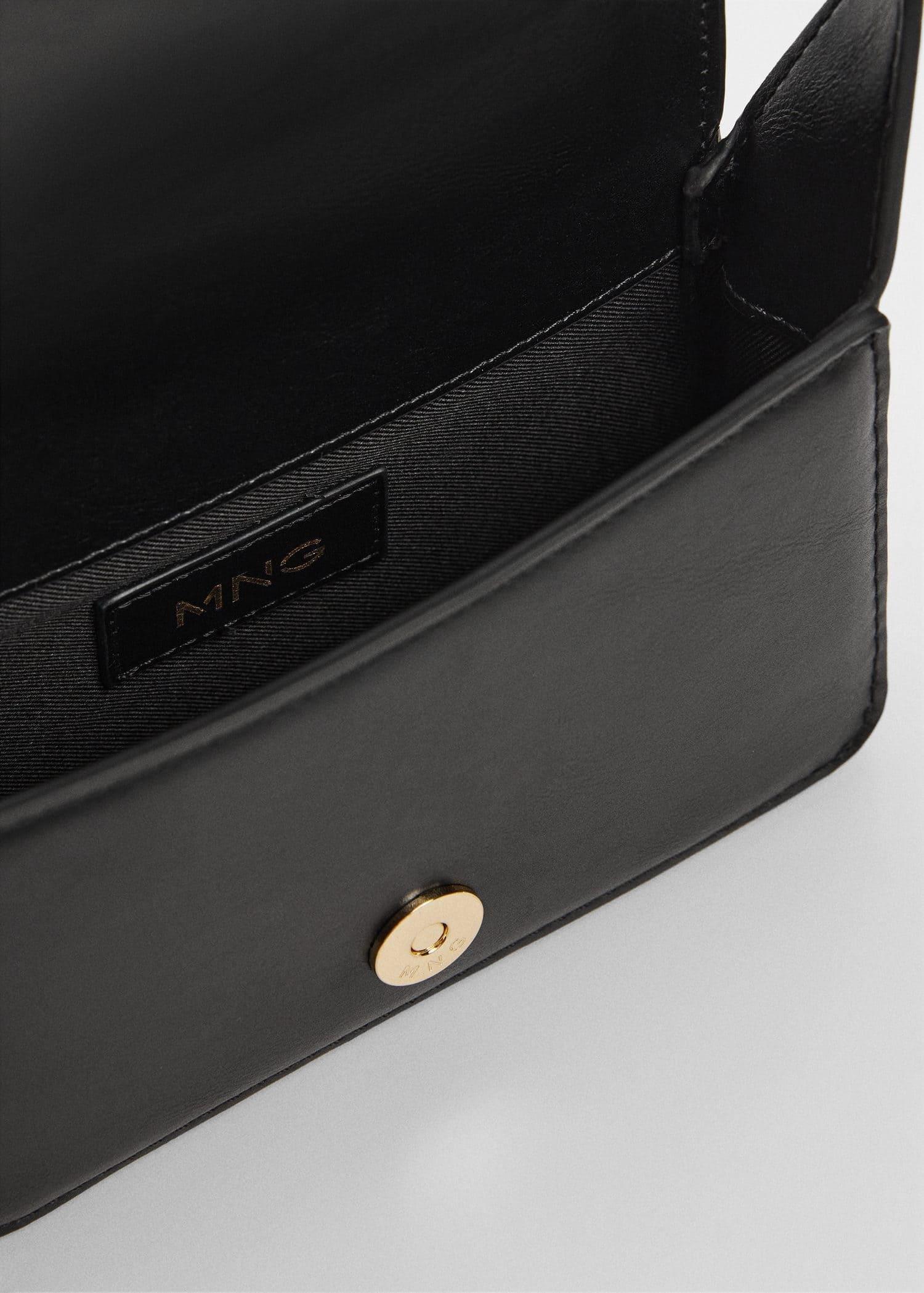 Black Crossbody Bag With Flap, , large image number 5