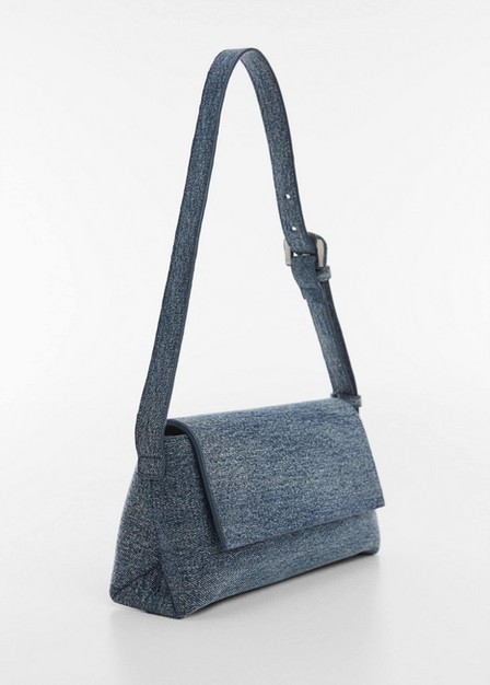 Mango - Blue Denim Shoulder Bag