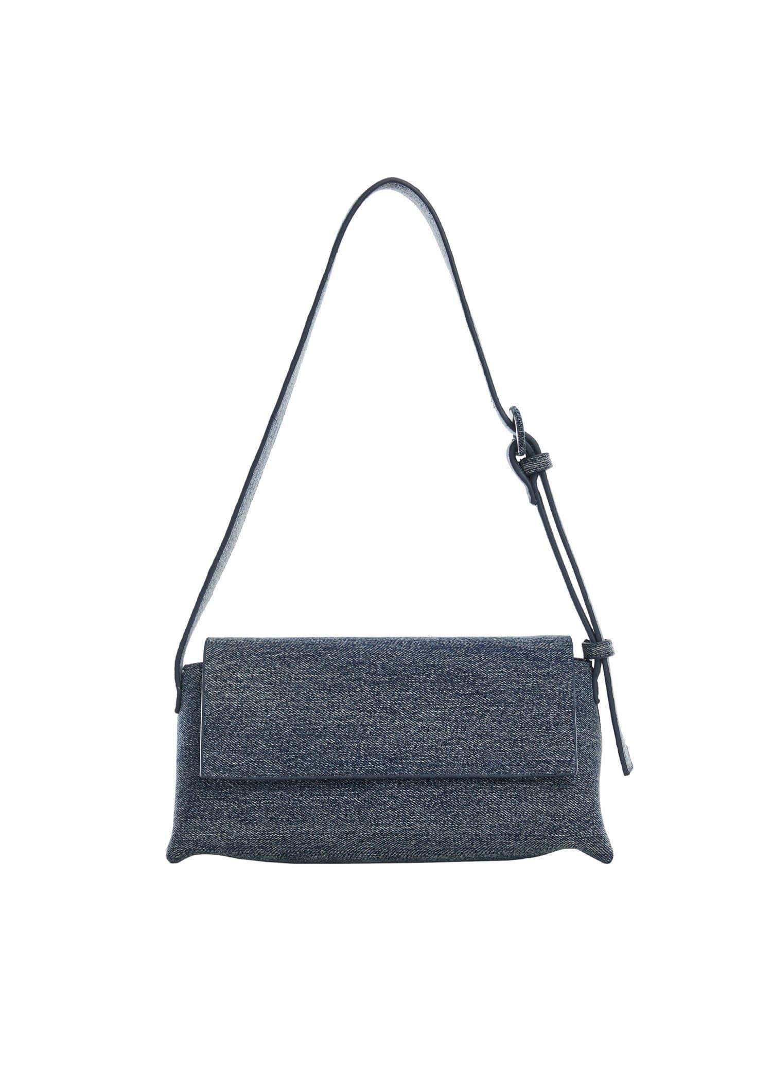 Mango - Blue Denim Shoulder Bag