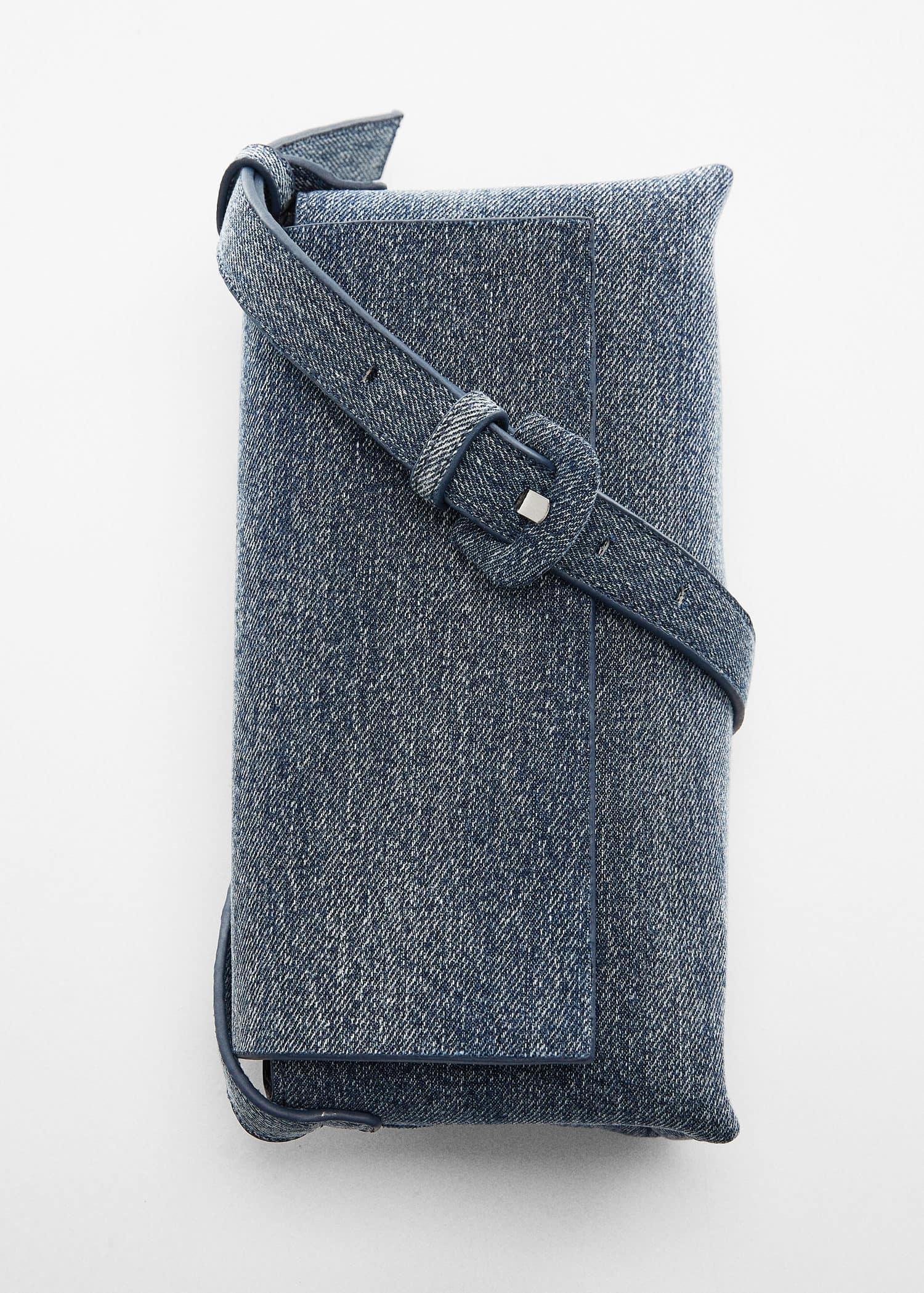 Blue Denim Shoulder Bag, , large image number 4