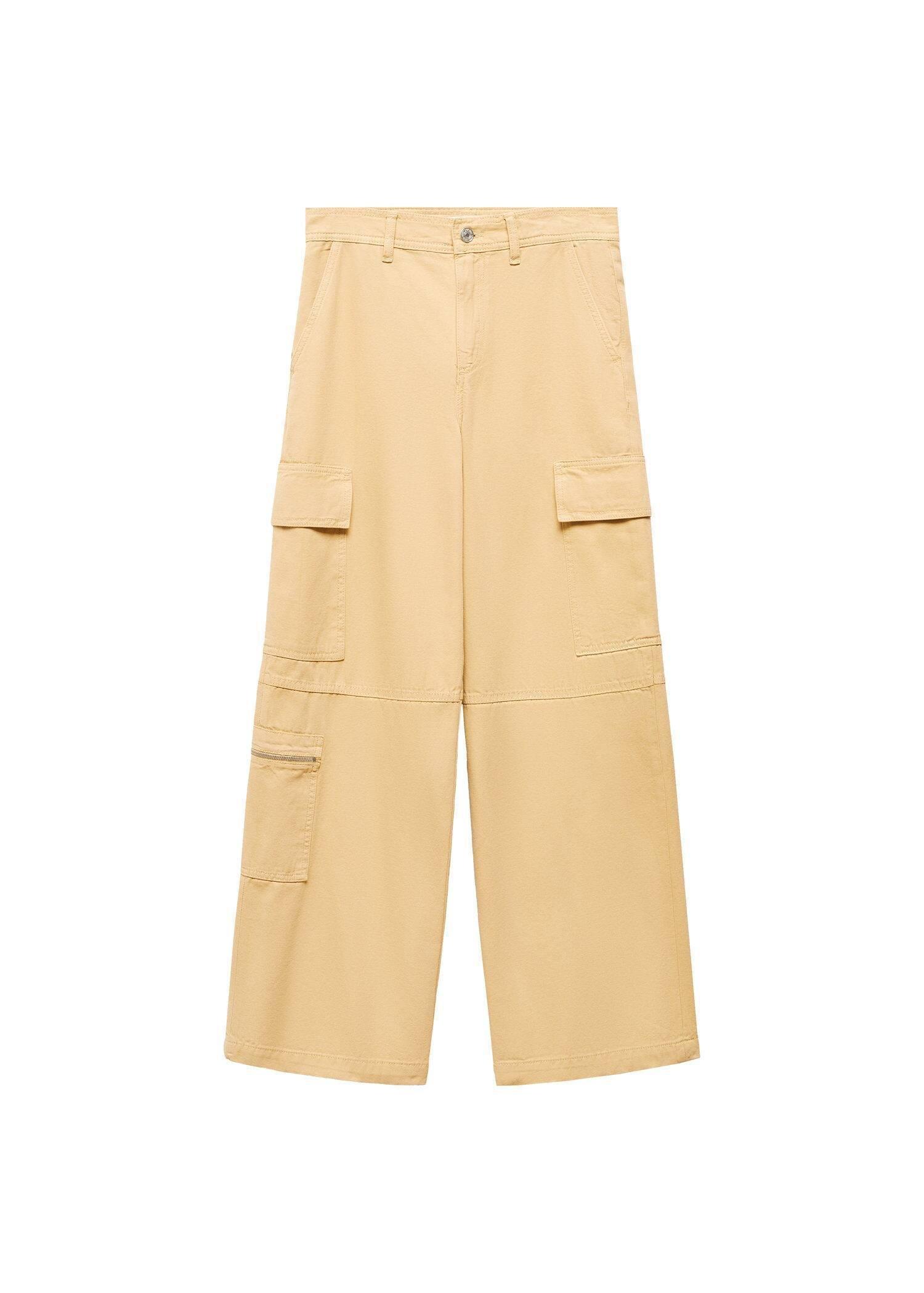 Mango - Brown Pocket Cargo Pants