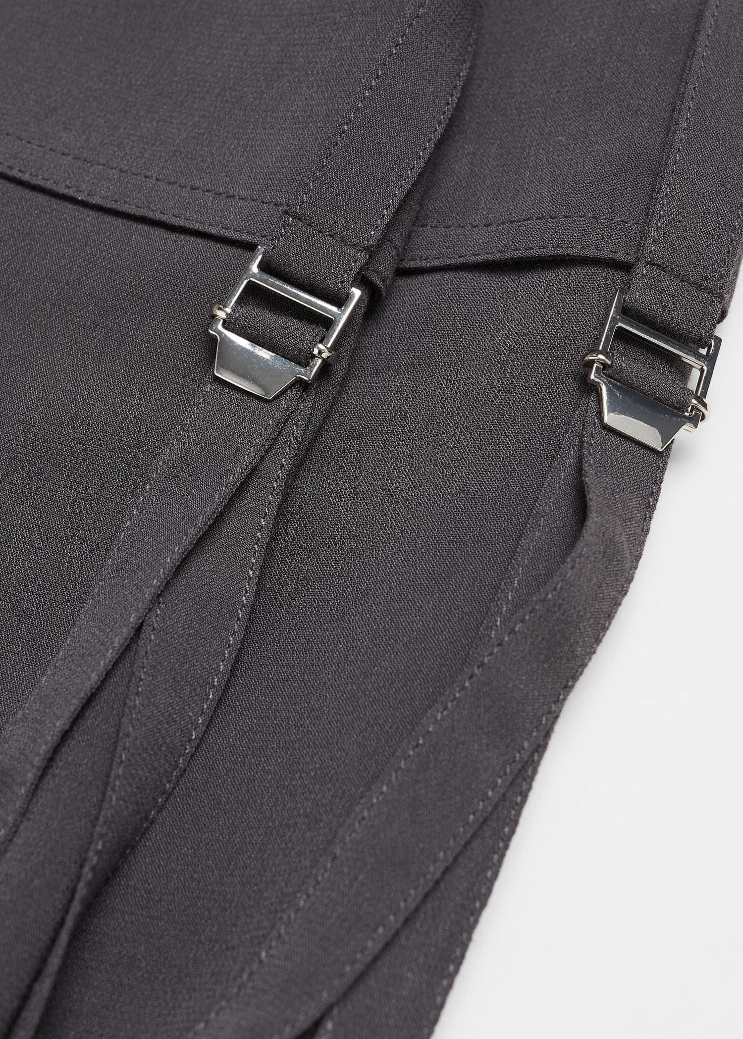 Mango - Brown Cargo Pants With Metallic Details